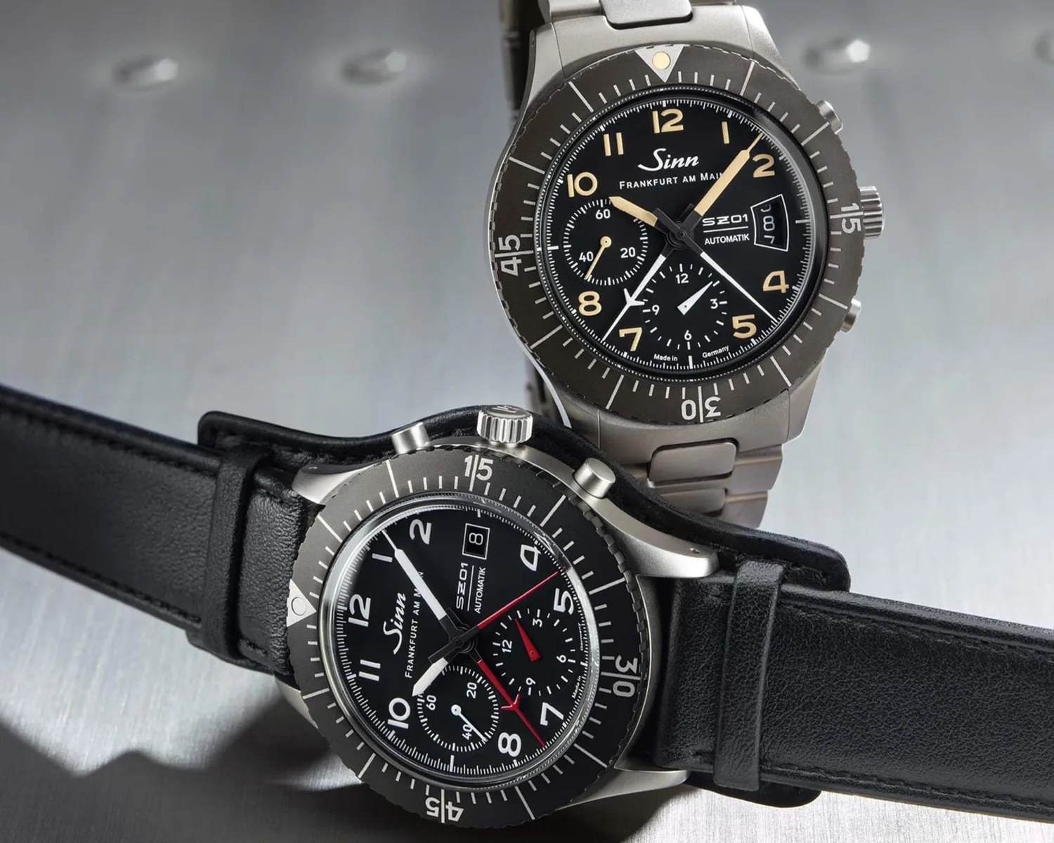 two sinn chronograph watches