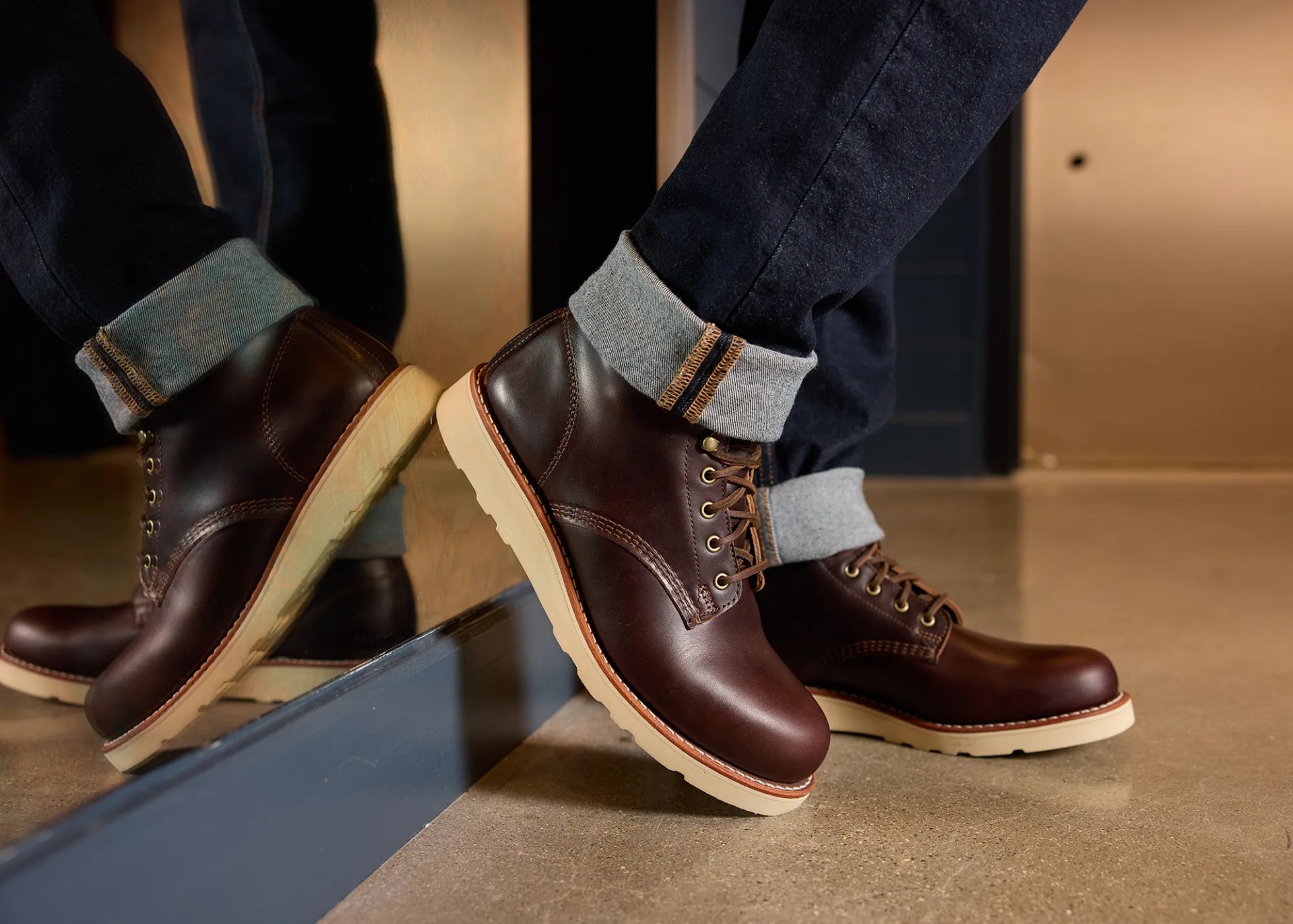 wolverine-1000-mile-boots-cuffed-jeans