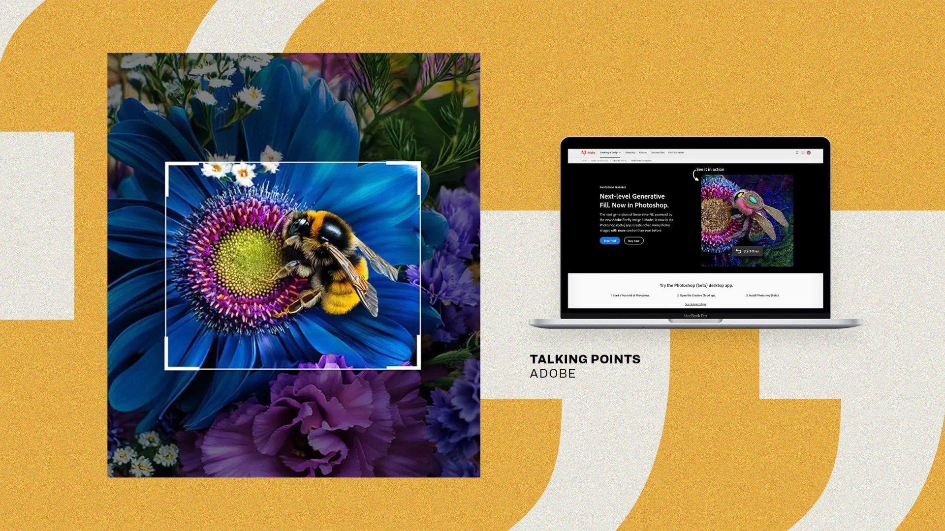 Talking Points adobe generative fill
