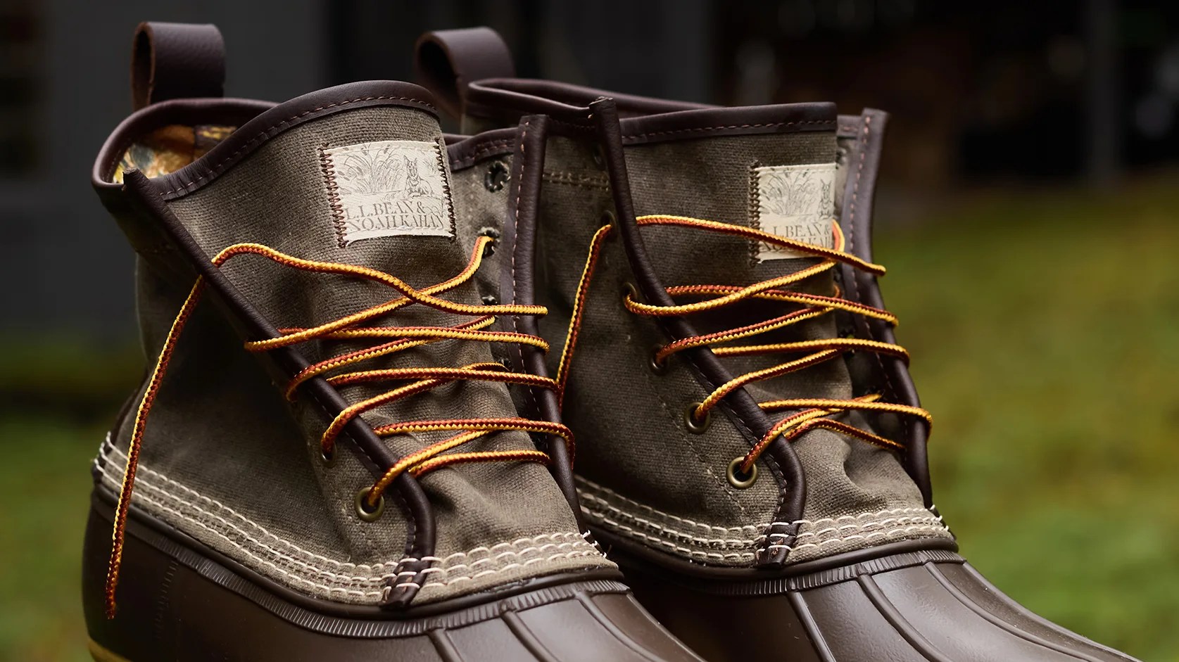 L.L.Bean x Noah Kahan Bean Boots macro