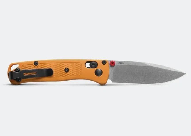benchmade mini bugout daybreak grivory open