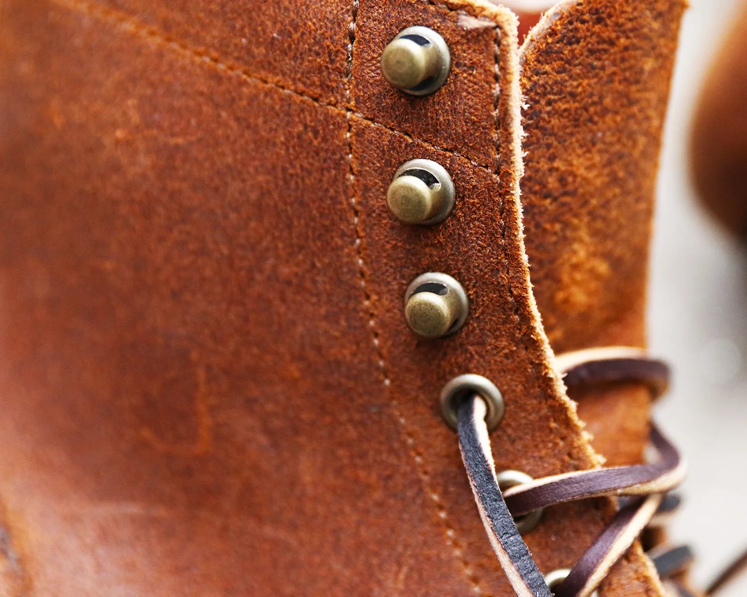 the leather upper of a billy reid x oak street boot
