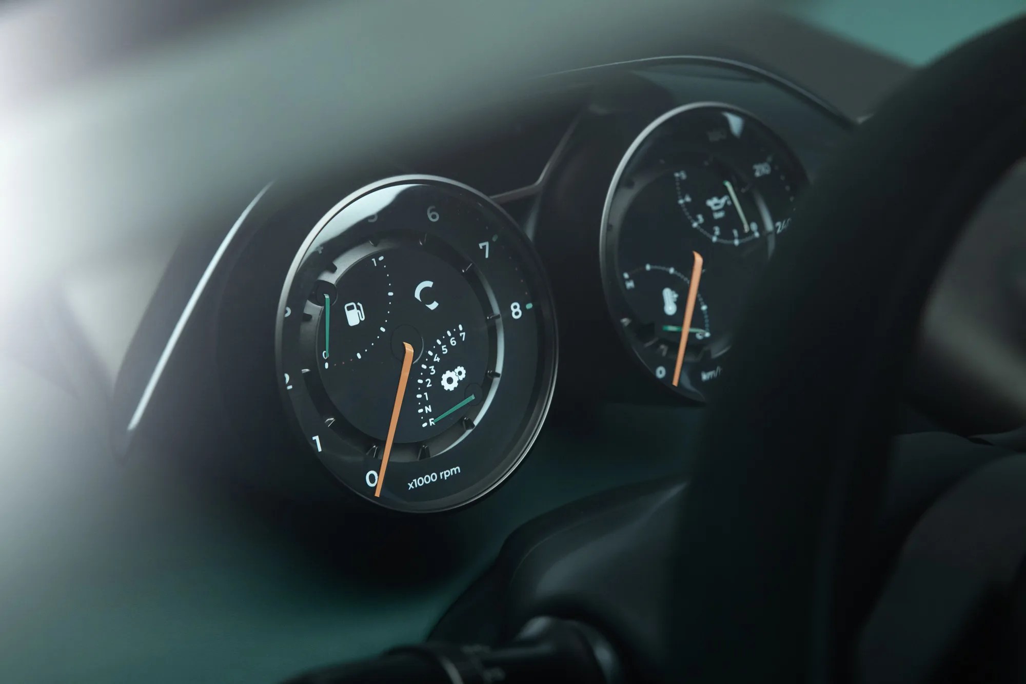the gauges of a callum jaguar c x75 sports car