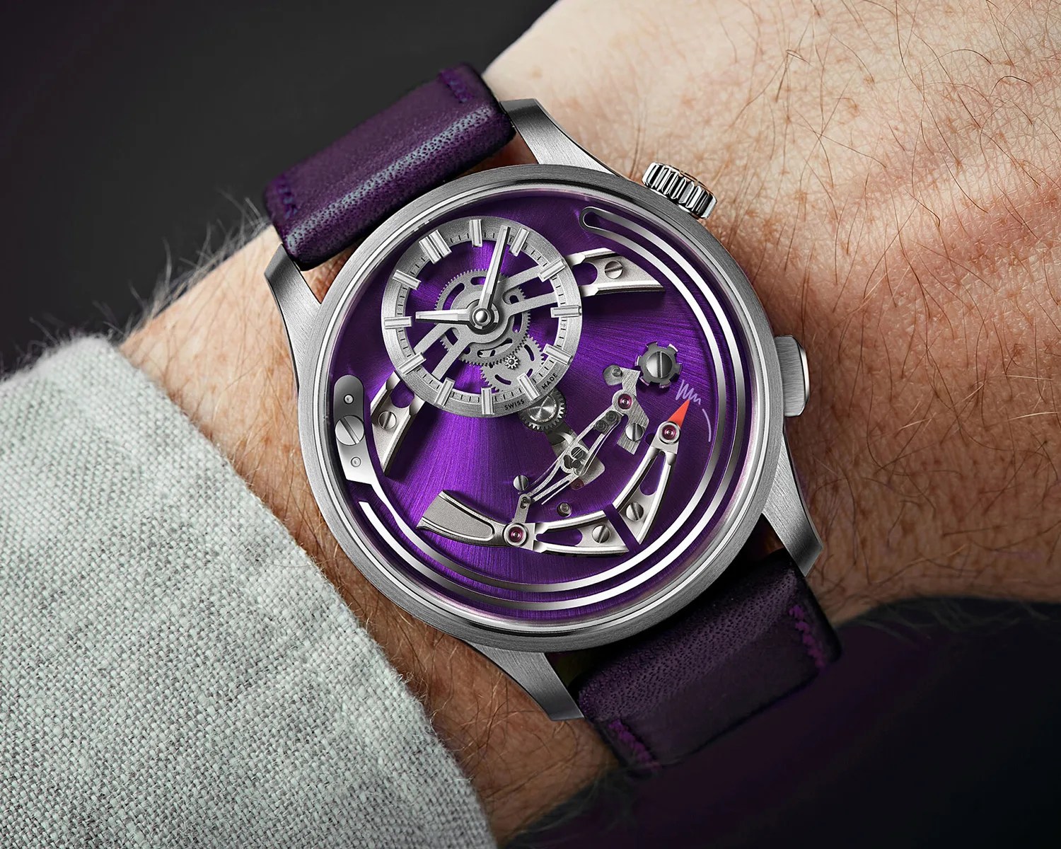 a christopher ward bel canto watch on a mans wrist