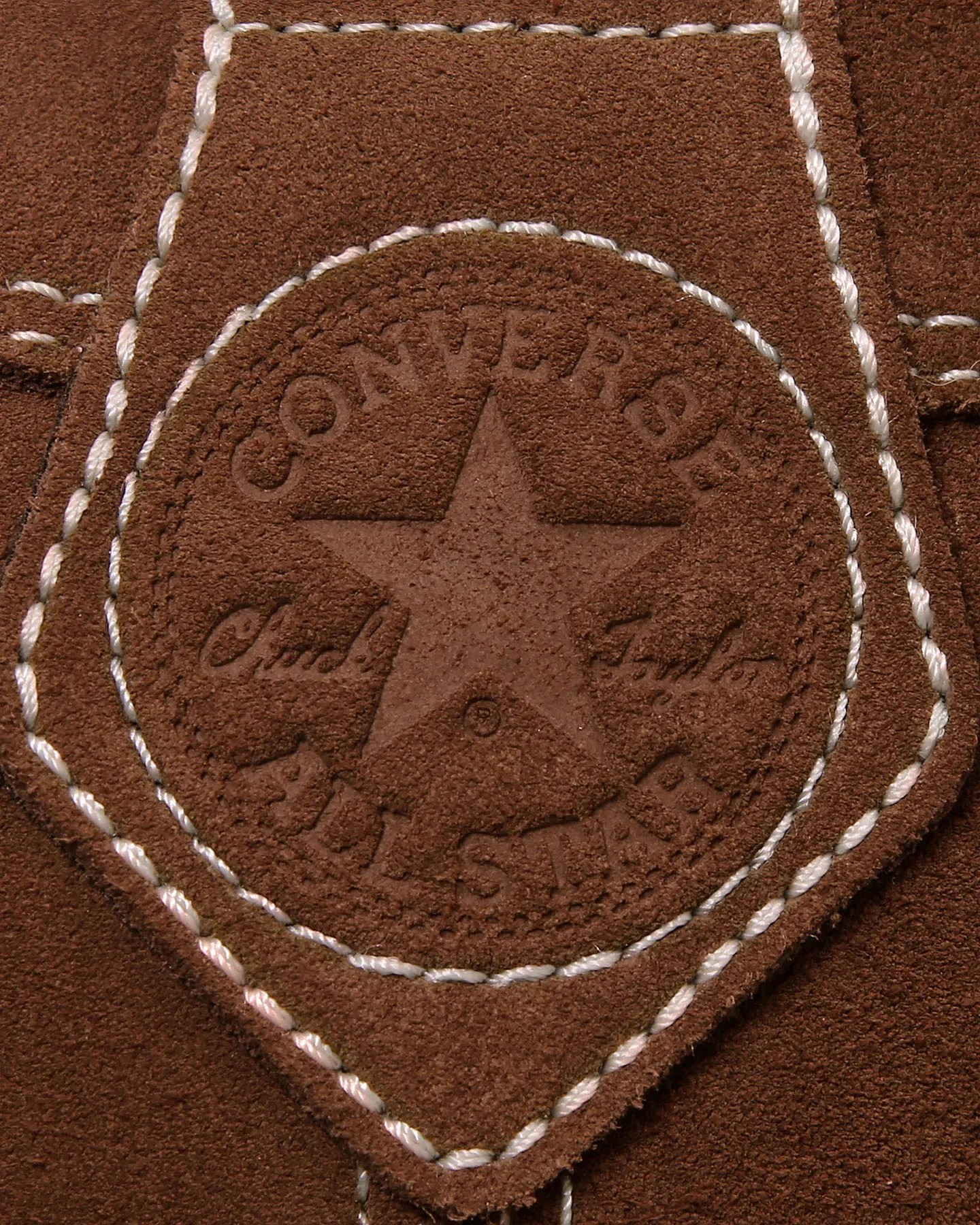 leather converse logo