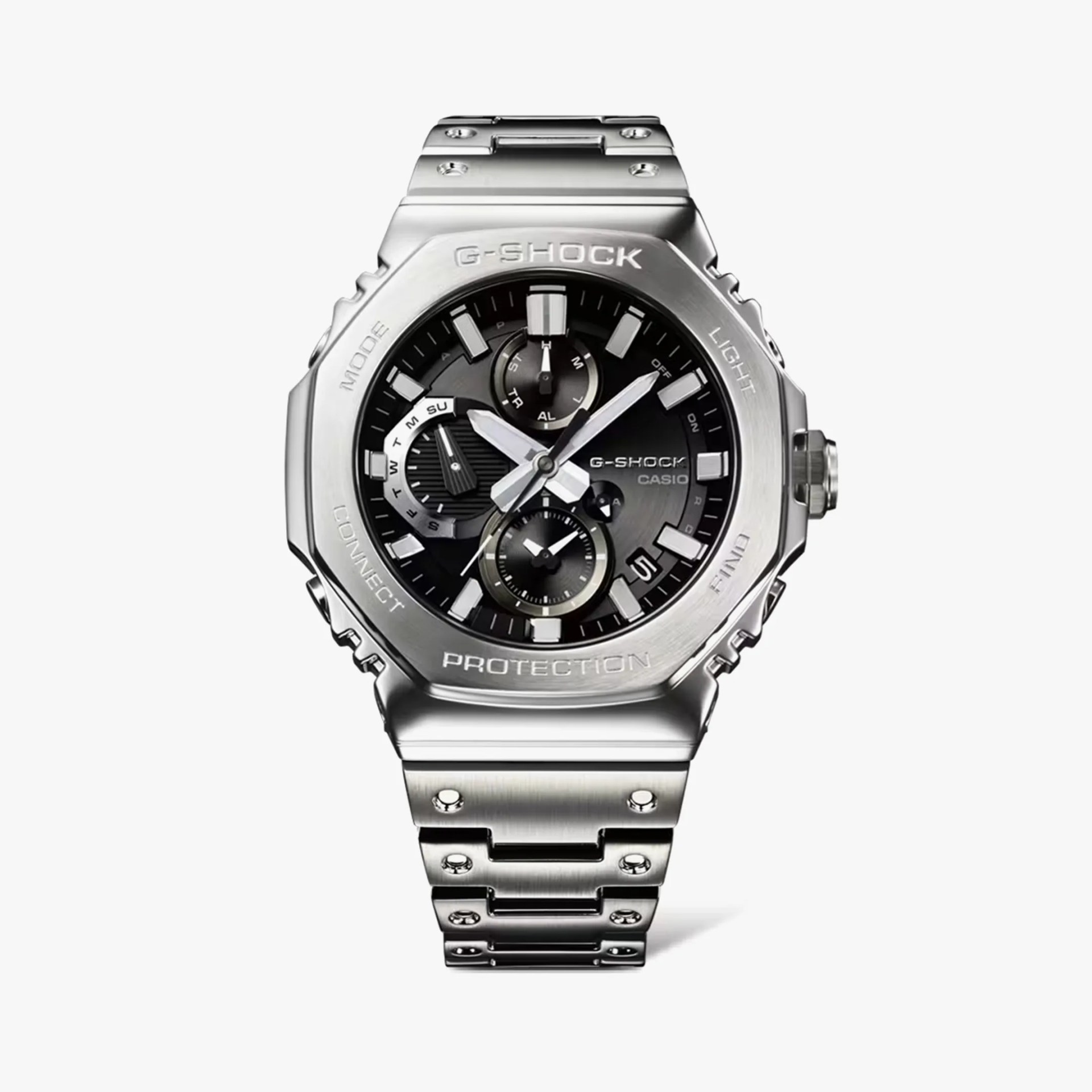 metal g-shock watch