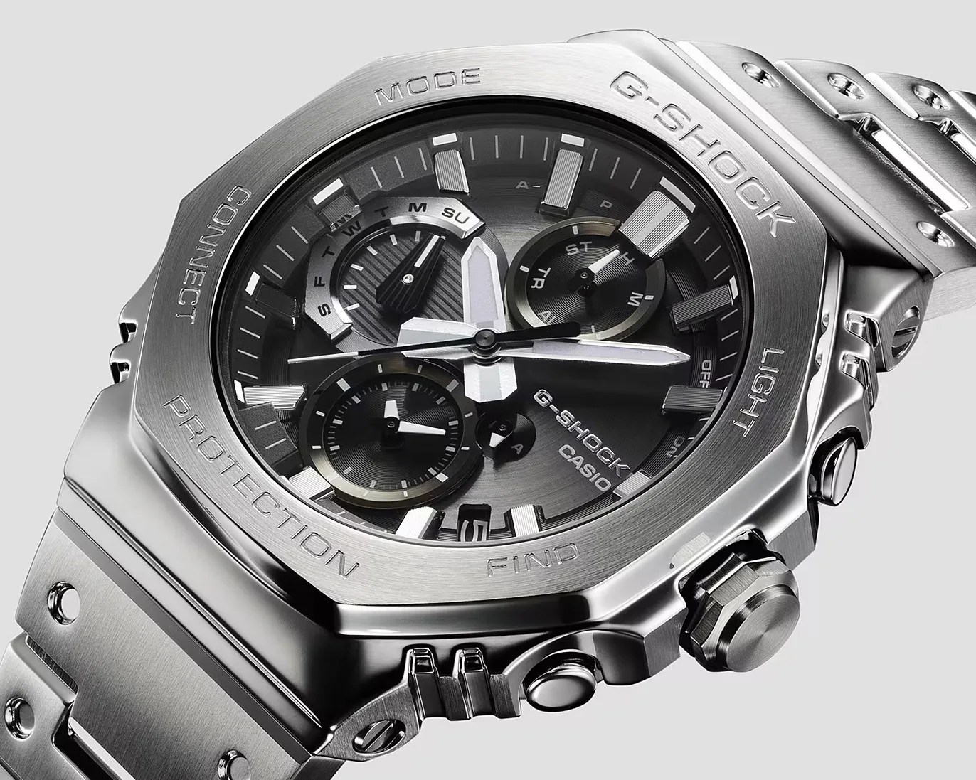 metal g-shock watch