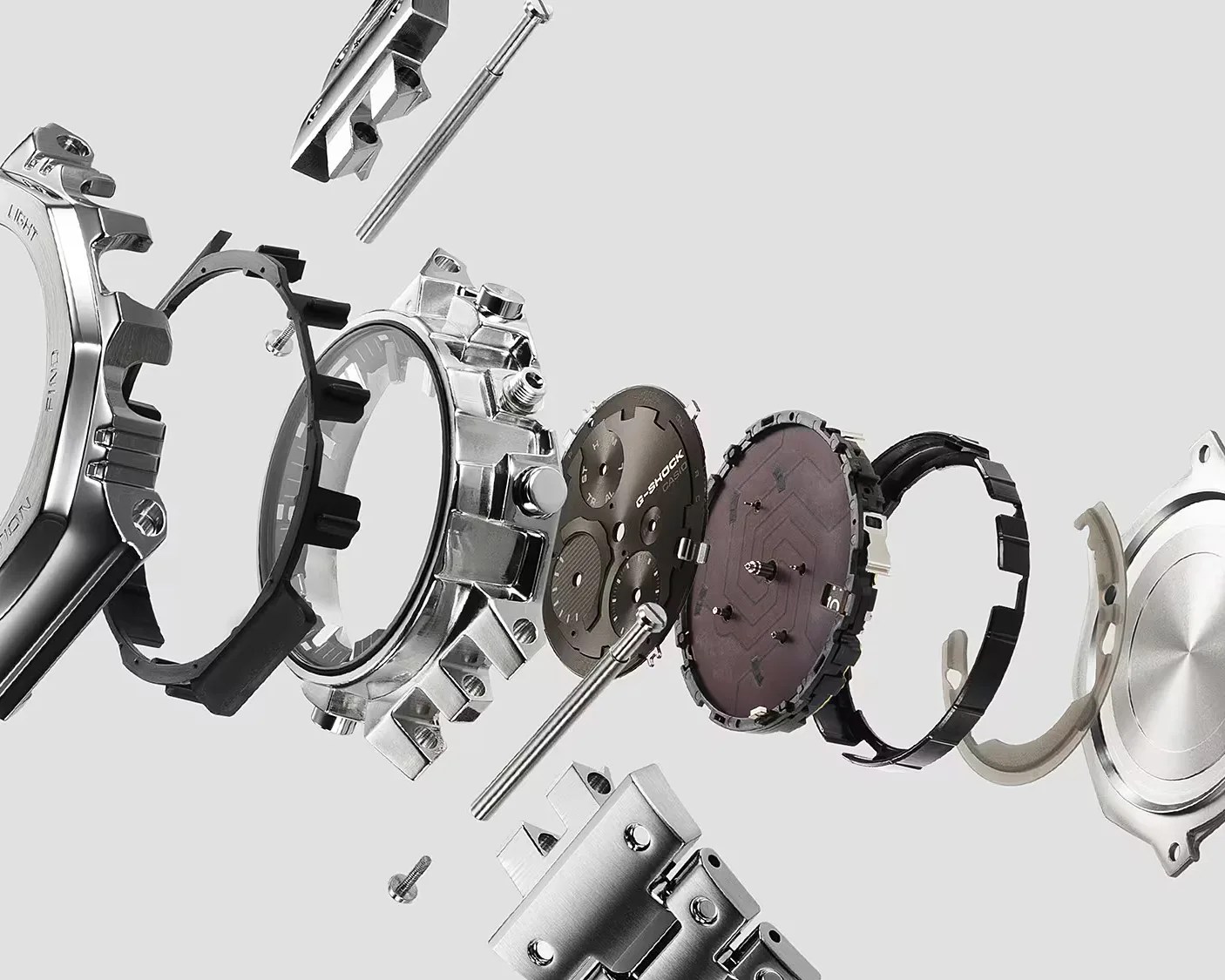 metal g-shock watch