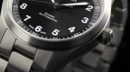 closeup of a hamilton watch