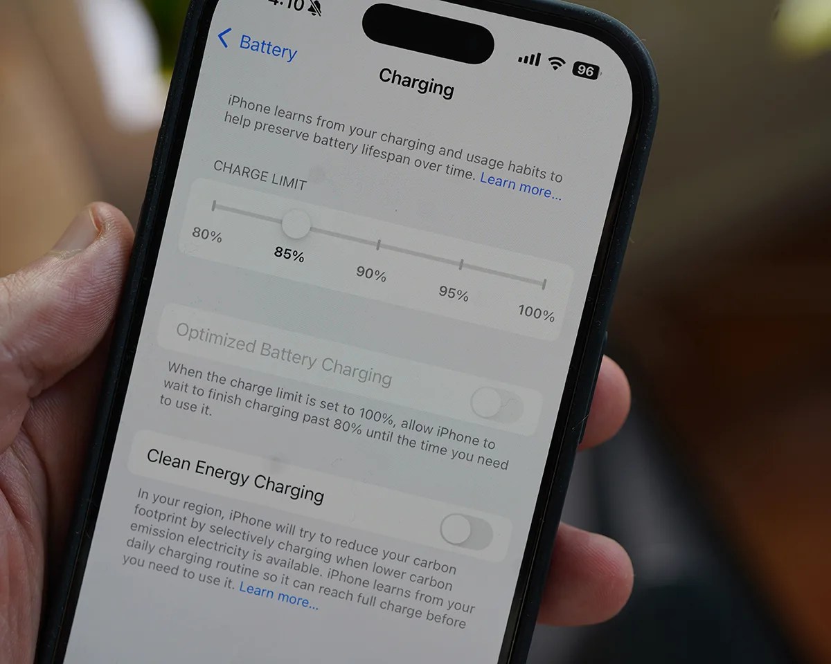 iPhone battery health iOS 18 new feature