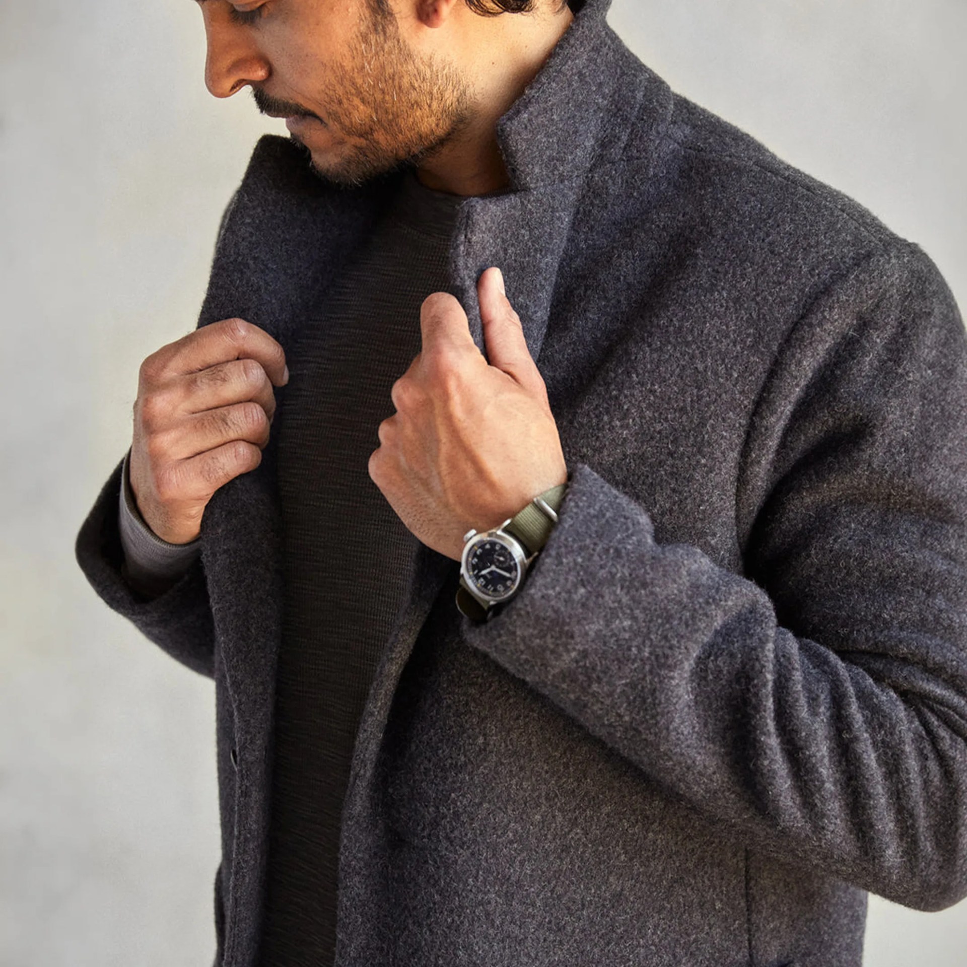 man wearing an outerknown blazer