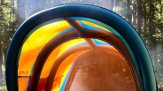 rise outdoor airnest tent macro
