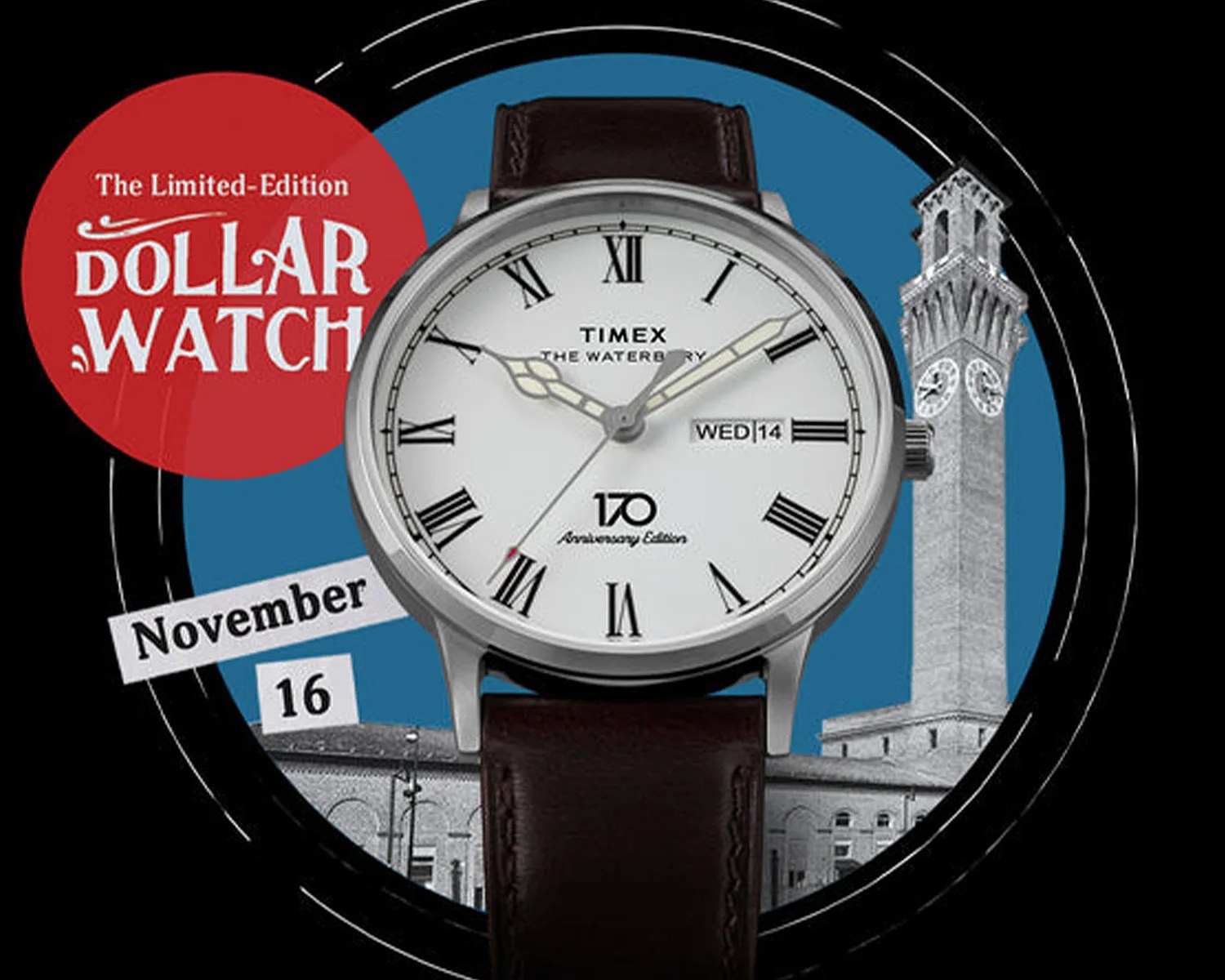 an ad for a timex watch