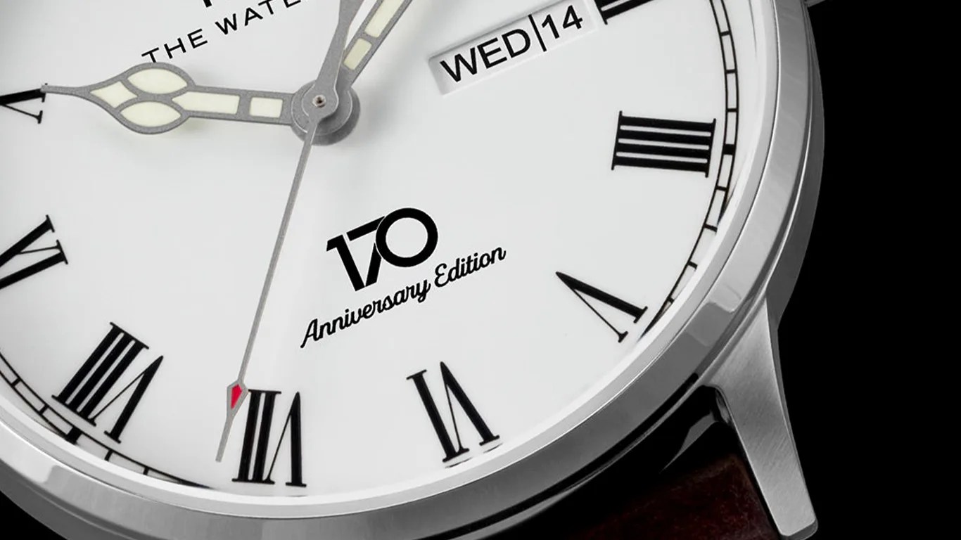 closeup of a timex watch dial