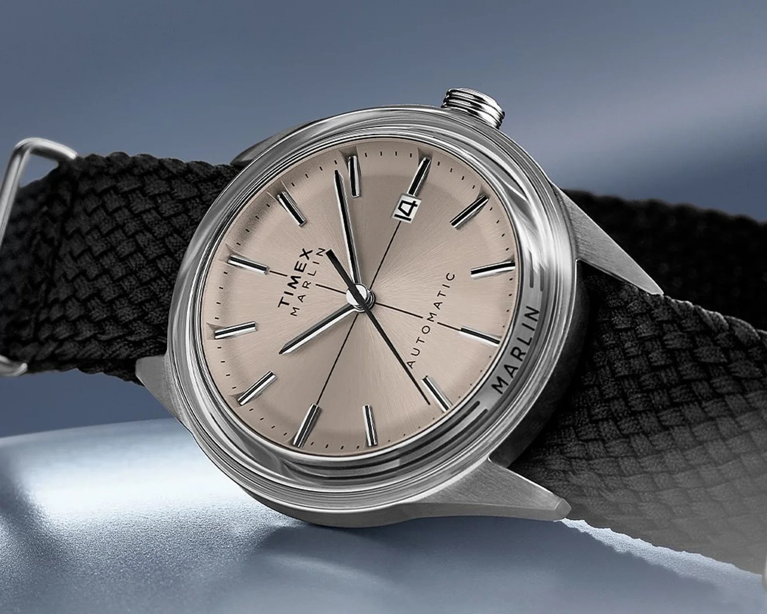 timex watch with a tan dial