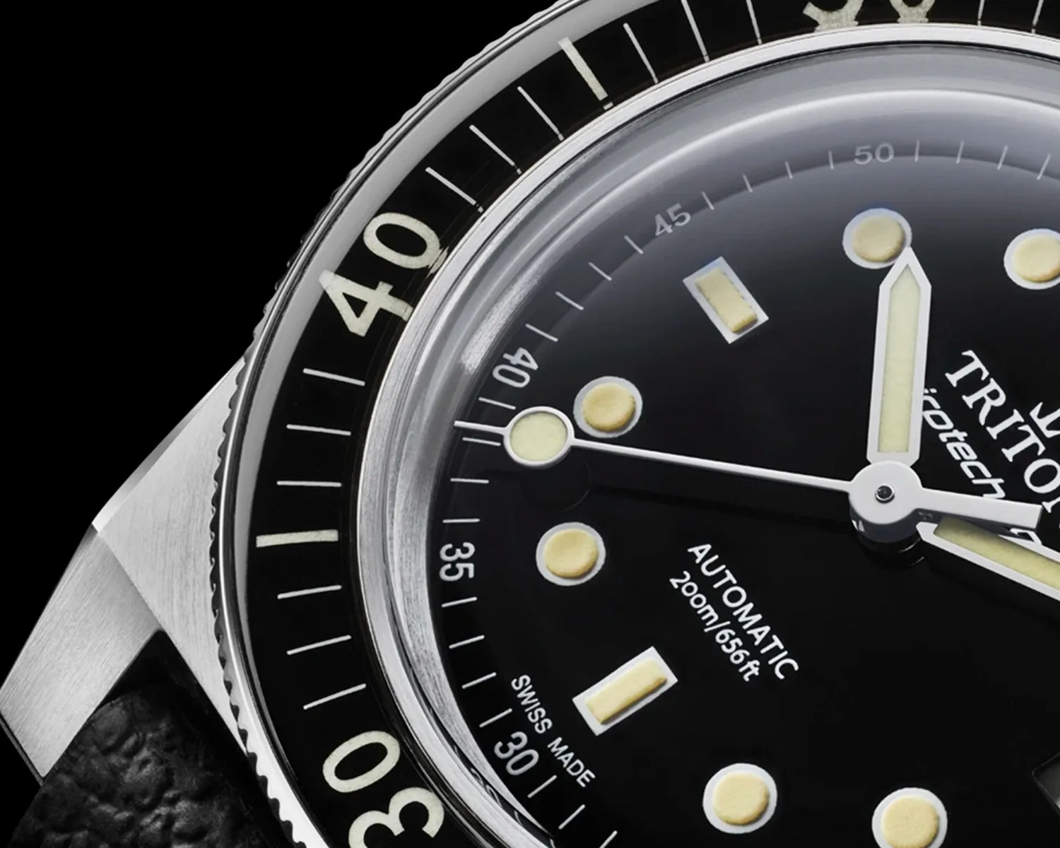 triton dive watch closeup