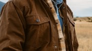 Ariat Yellowstone Herder Waxed Shirt Jacket macro