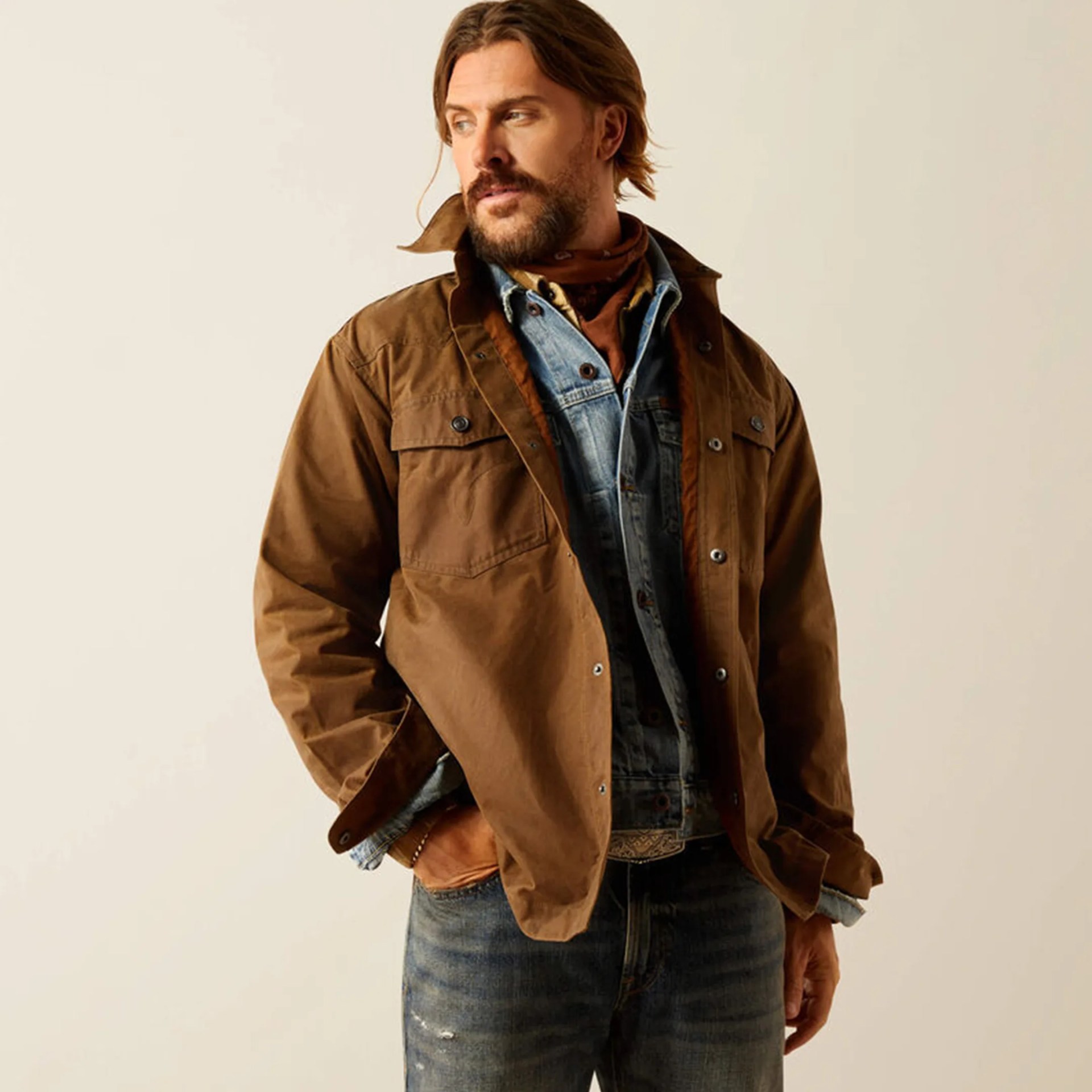 Ariat Yellowstone Herder Waxed Shirt Jacket product