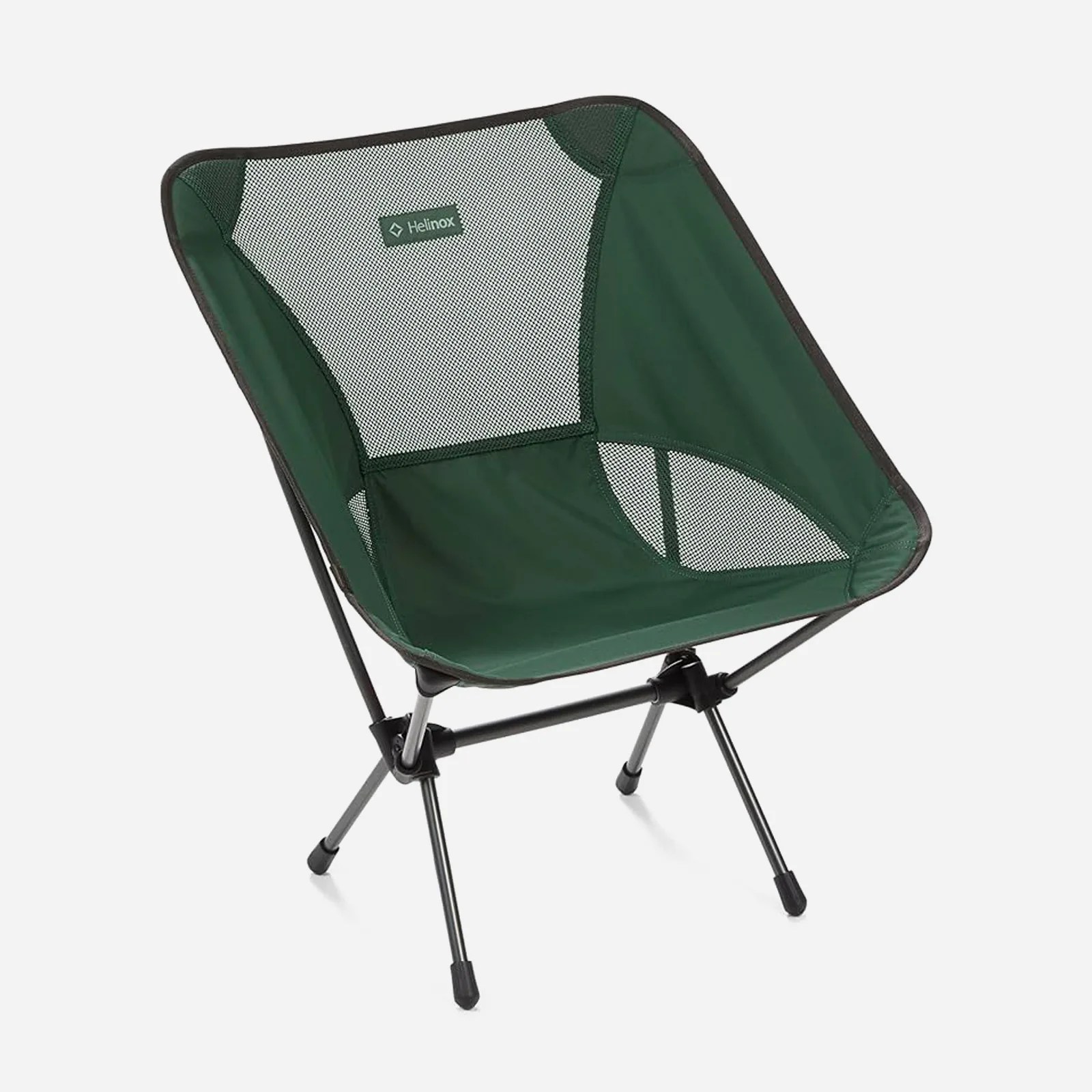 Helinox Chair One in green on a light grey background.