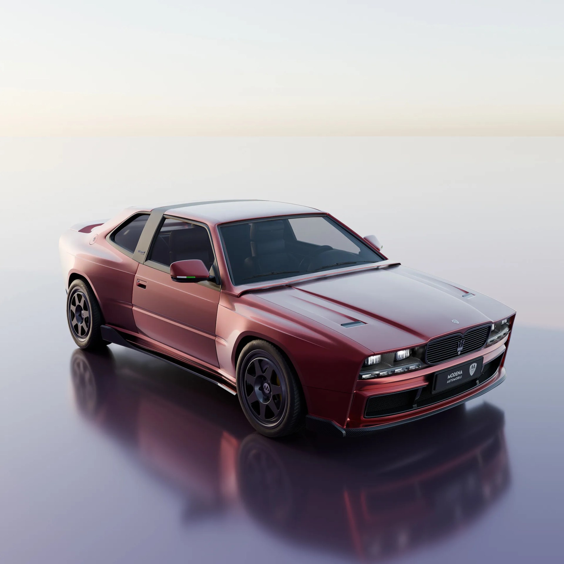 a Modena Automobili: Maserati Biturbo Shamal Restomod sports car