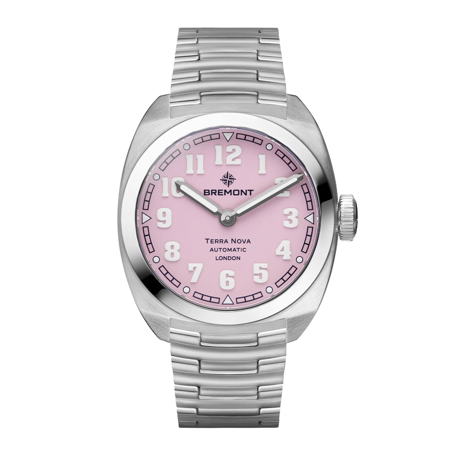 bremont pink field watch