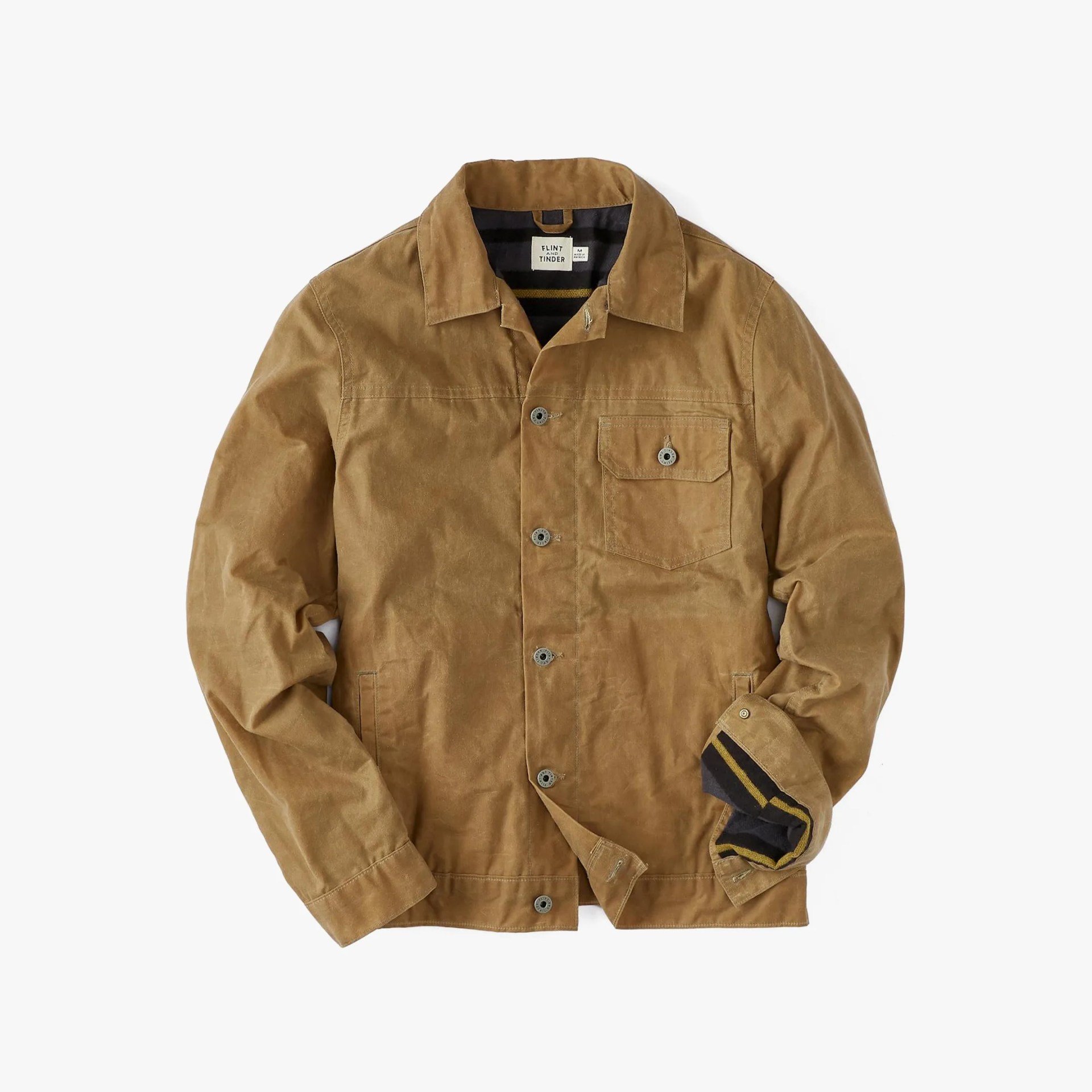 waxed canvas trucker jacket