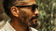 man wearing pair of black sunglasses