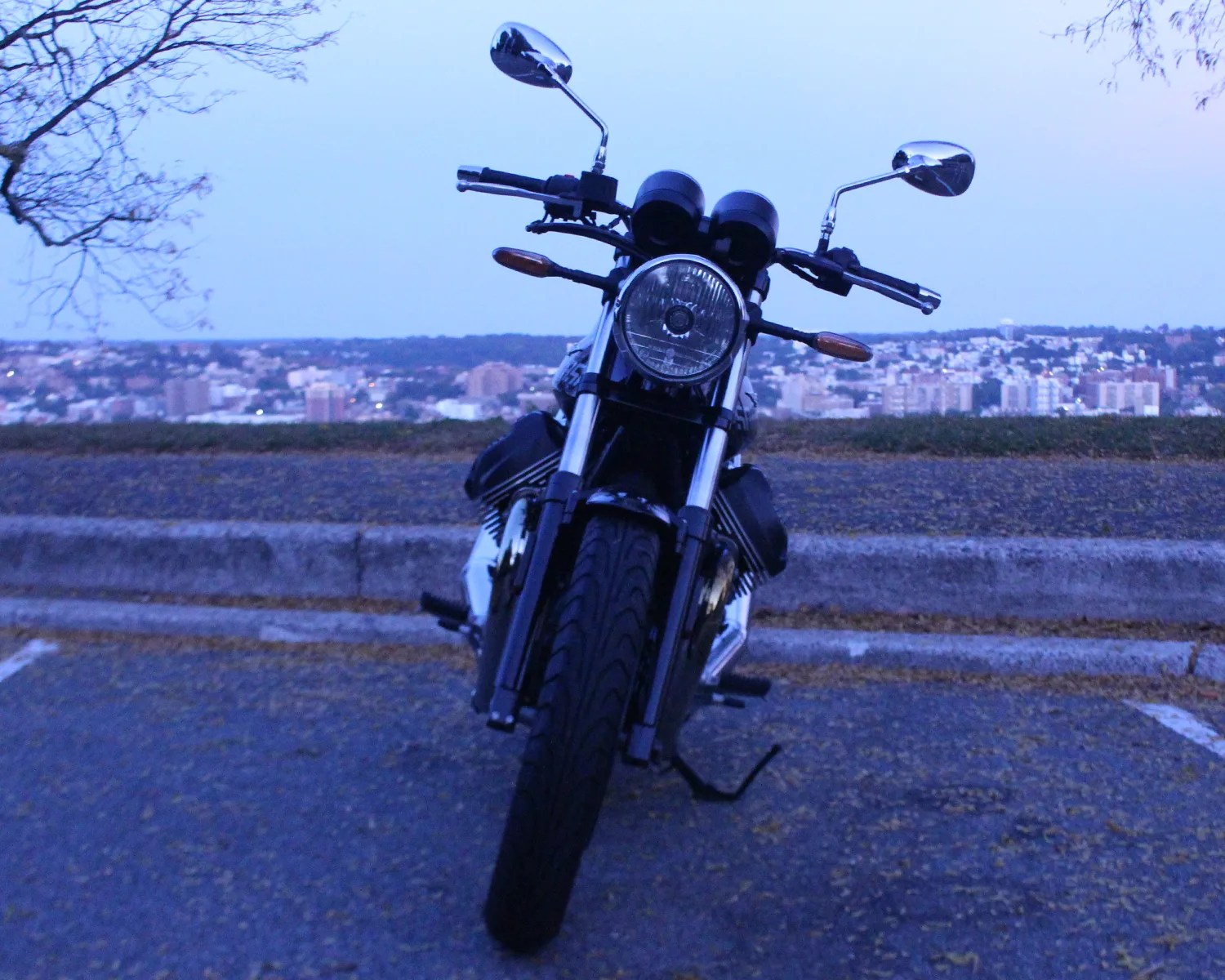 moto guzzi front view