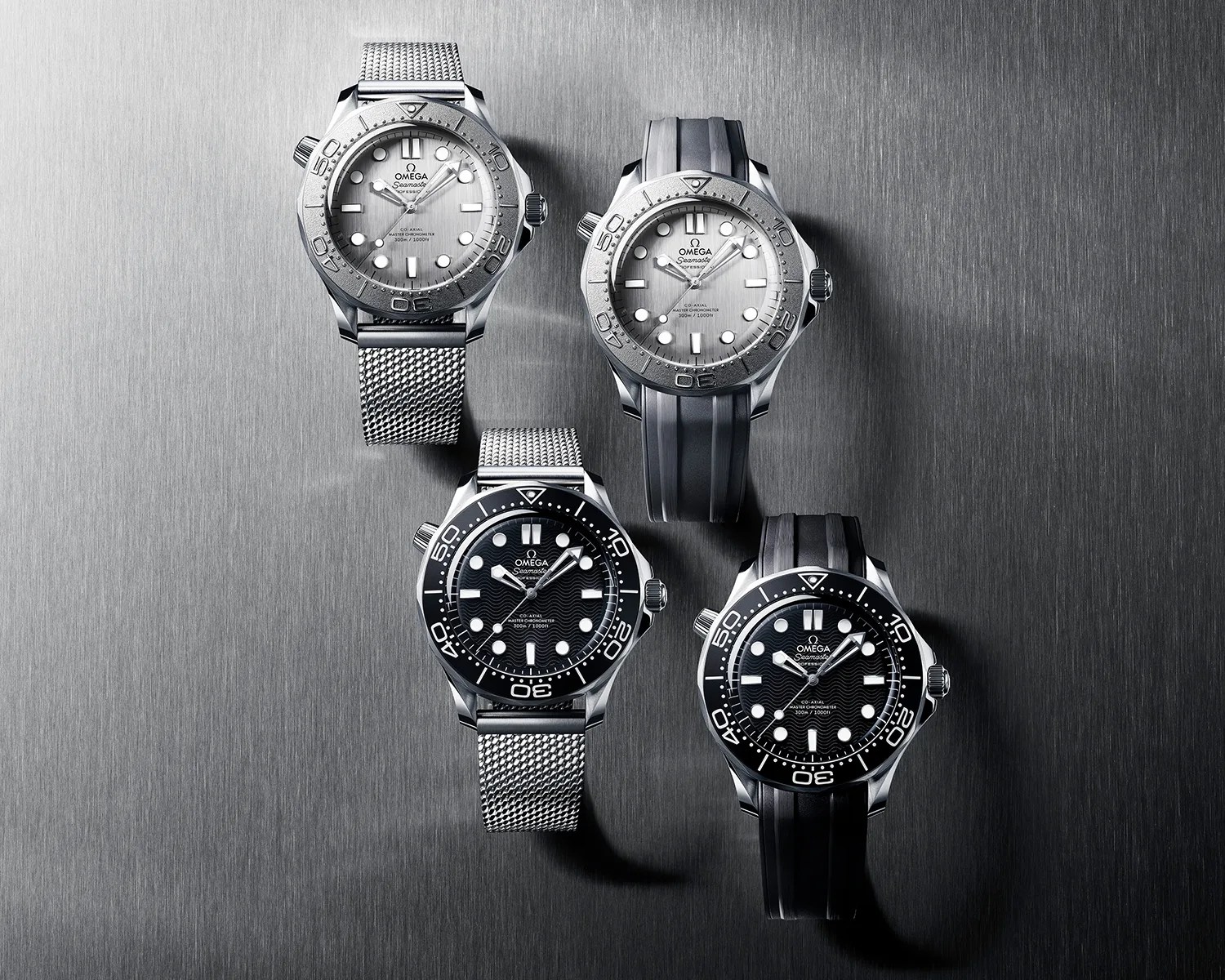 four omega seamaster dive watches