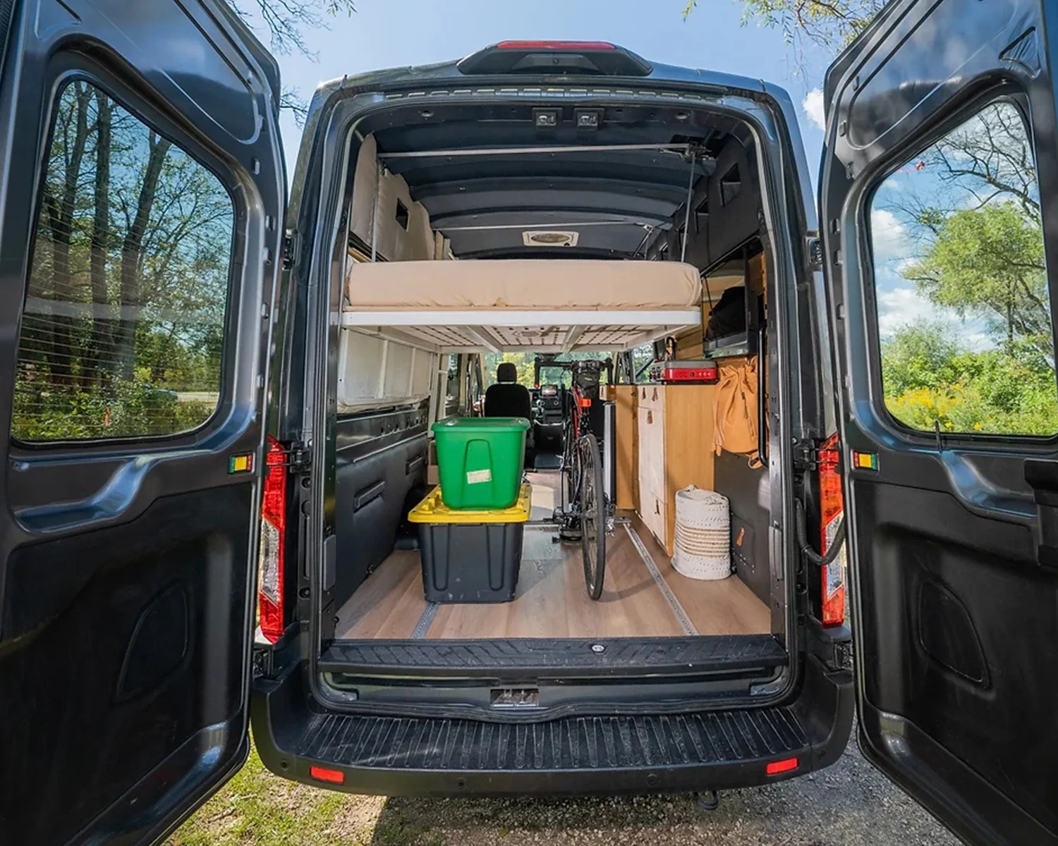 orion motors ford xl camper van bike storage