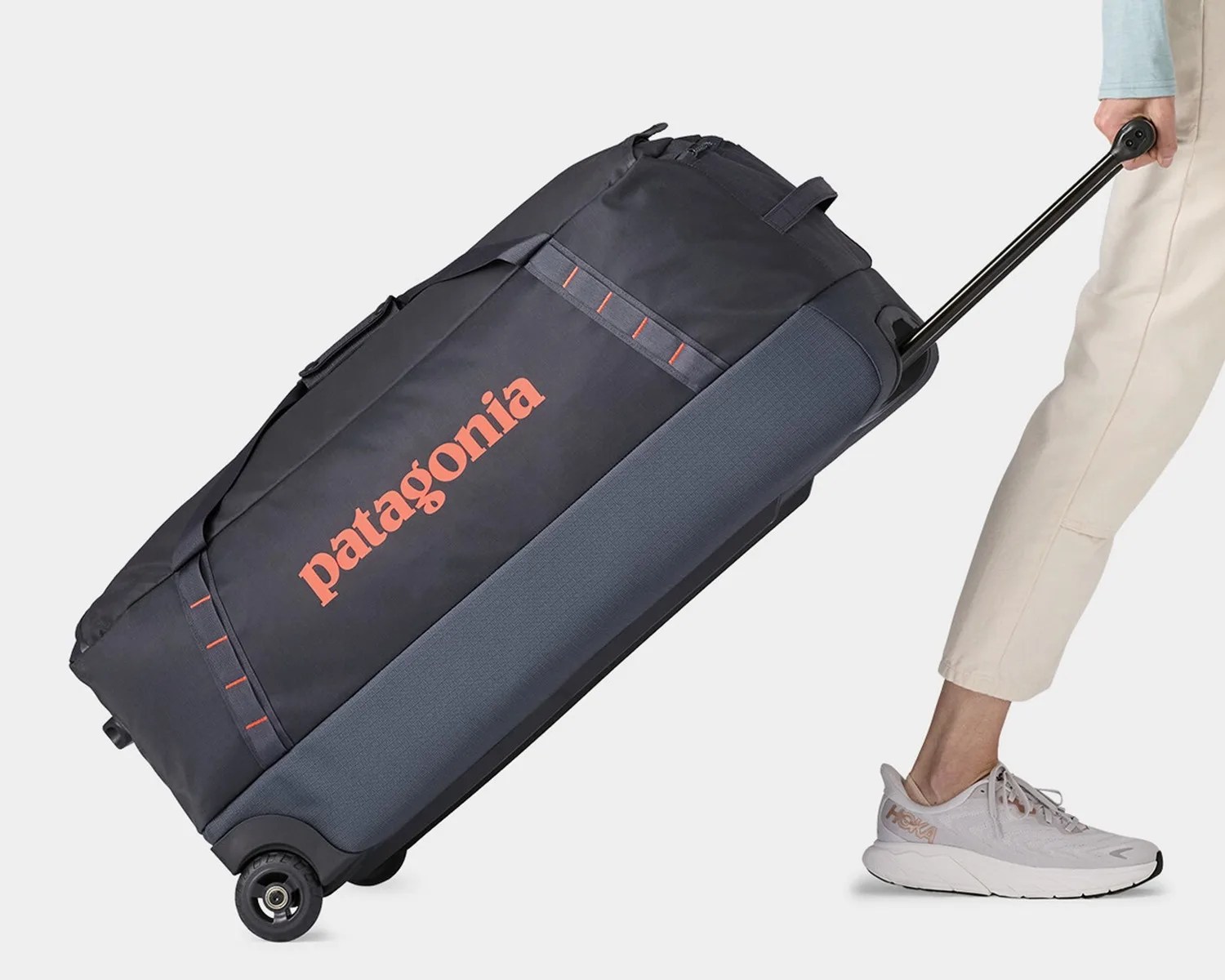 patagonia black hole matte wheeled duffel hero