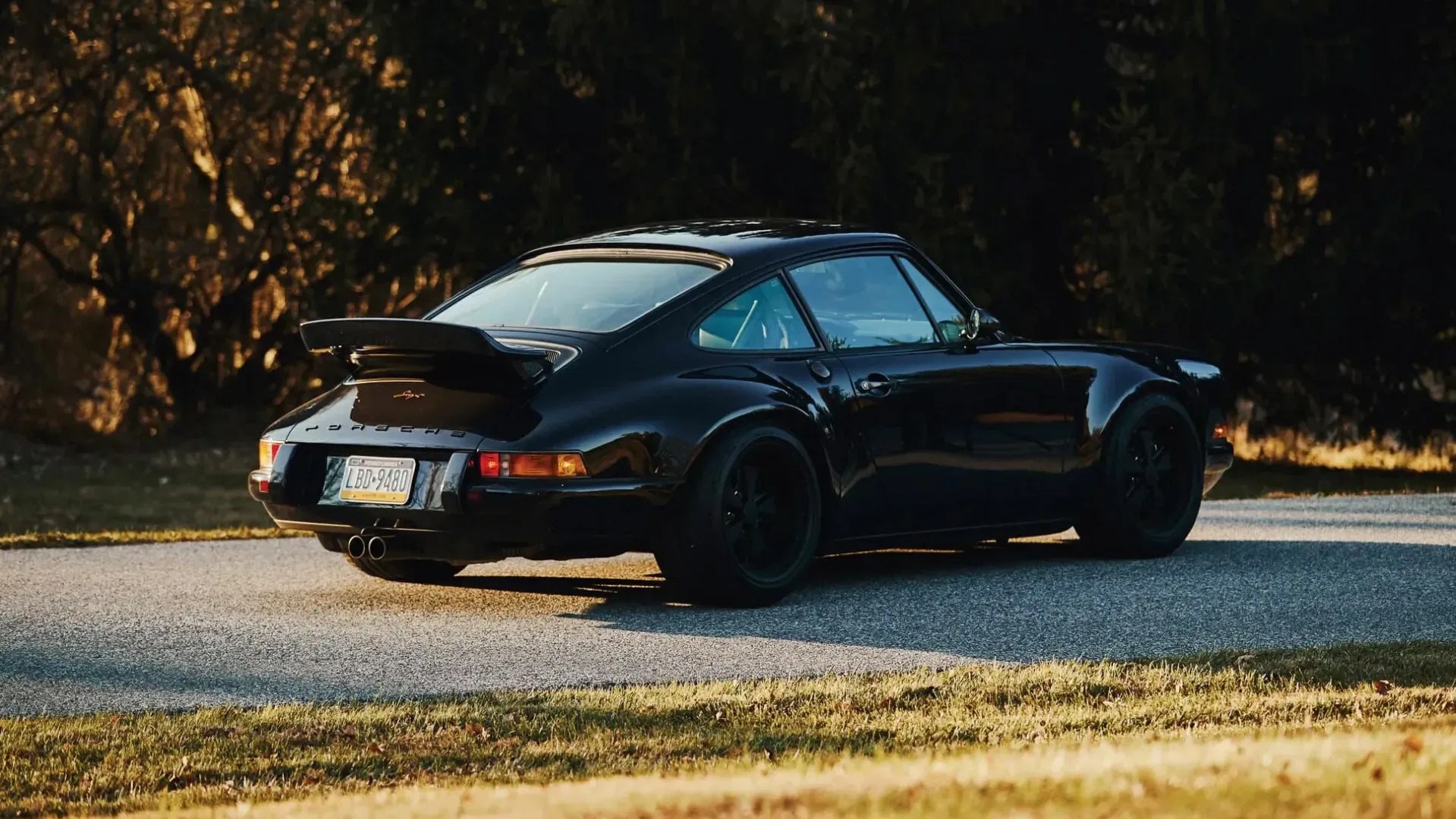 black singer porsche