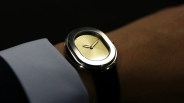 a serica dress watch on a mans wrist