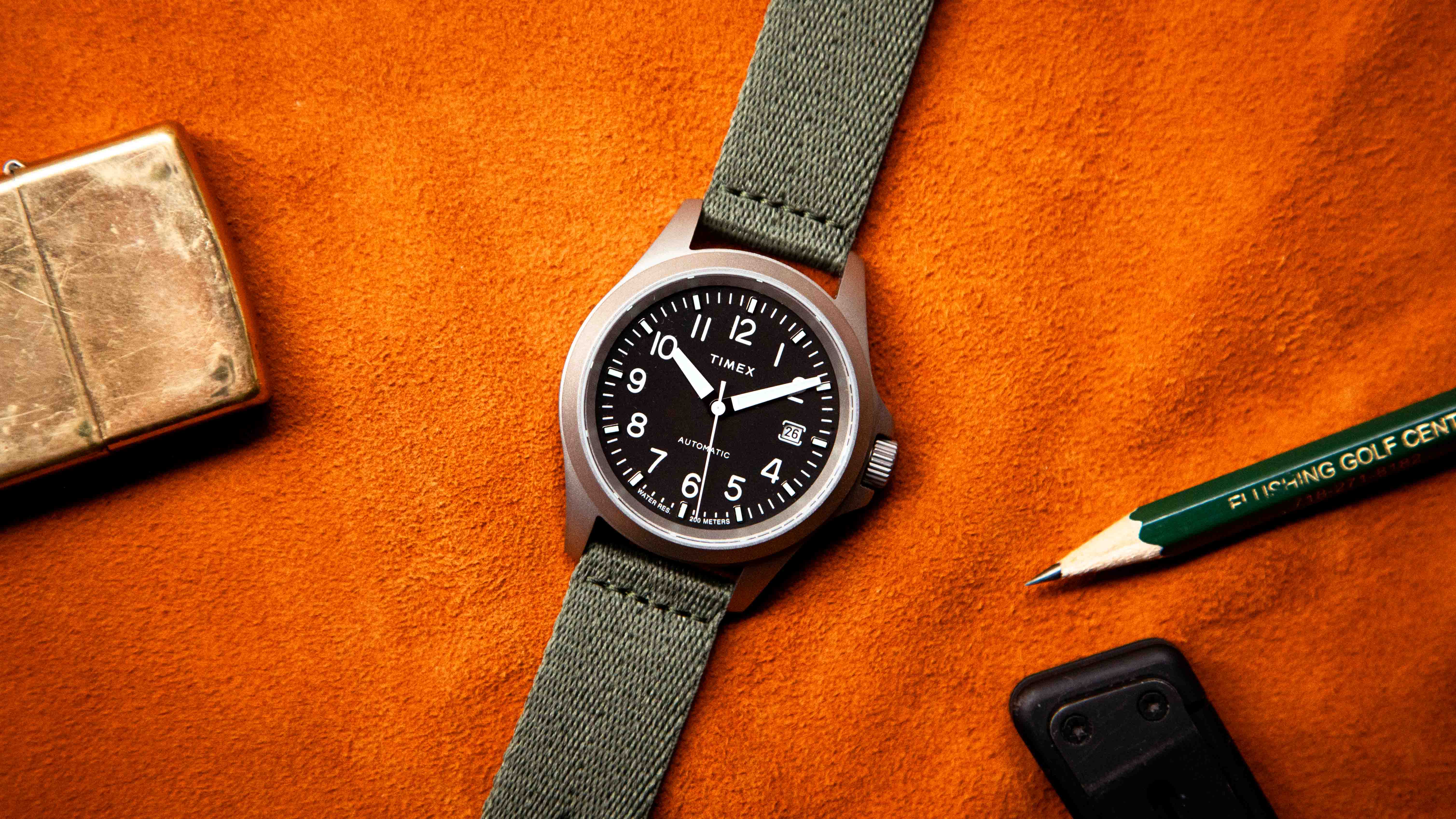 timex titanium field watch