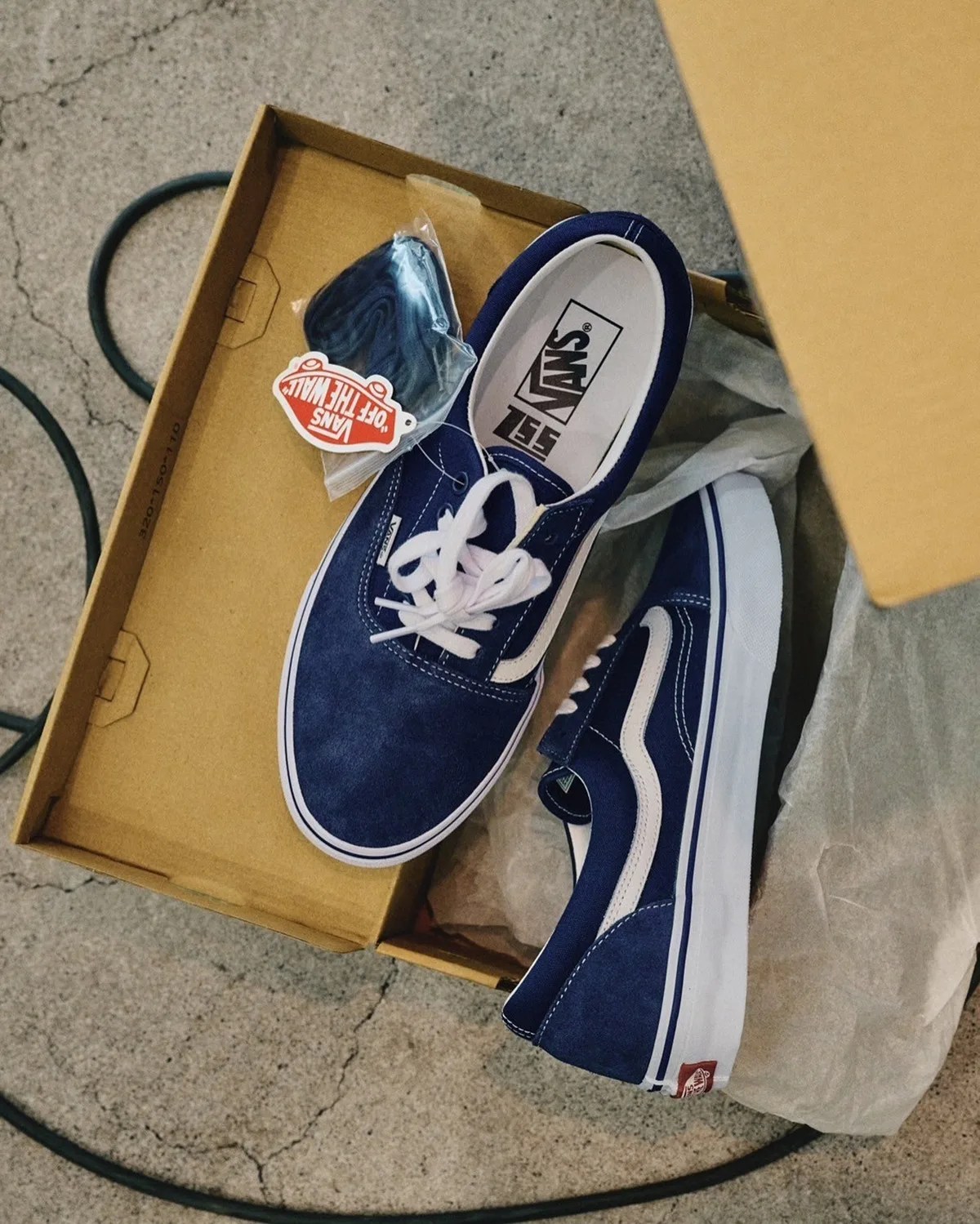 blue vans shoe