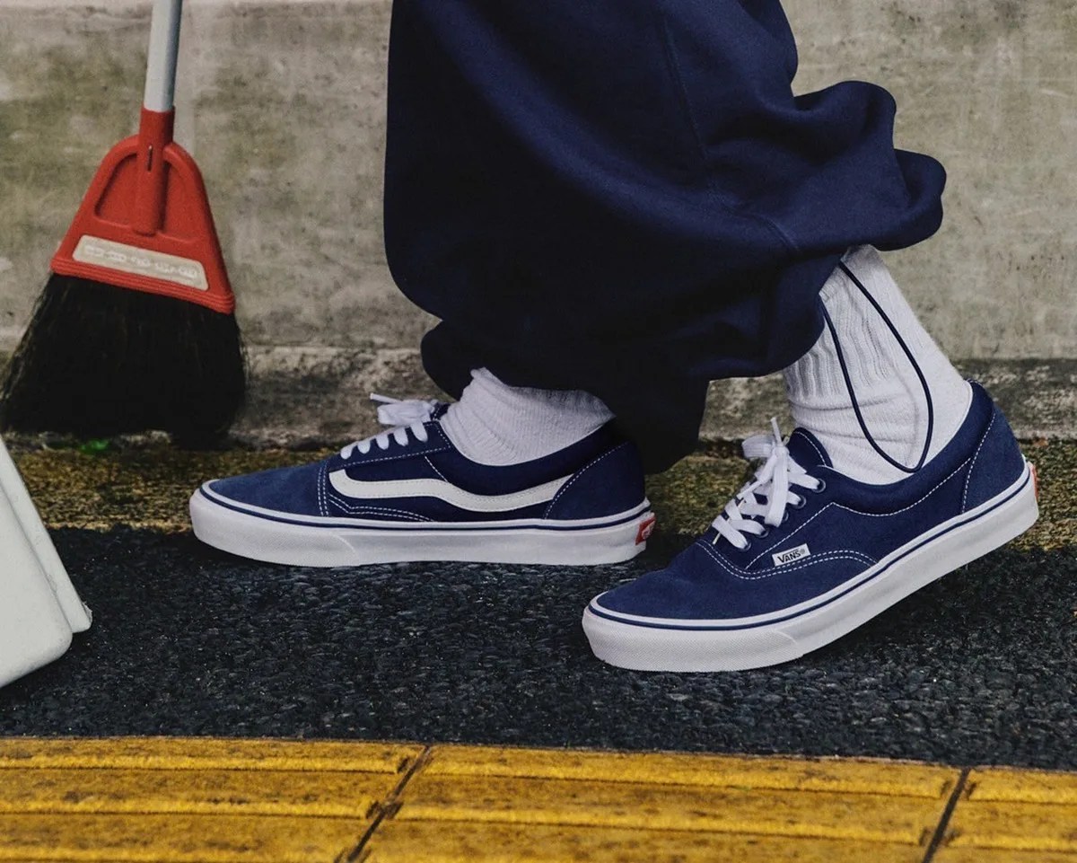 blue vans shoe