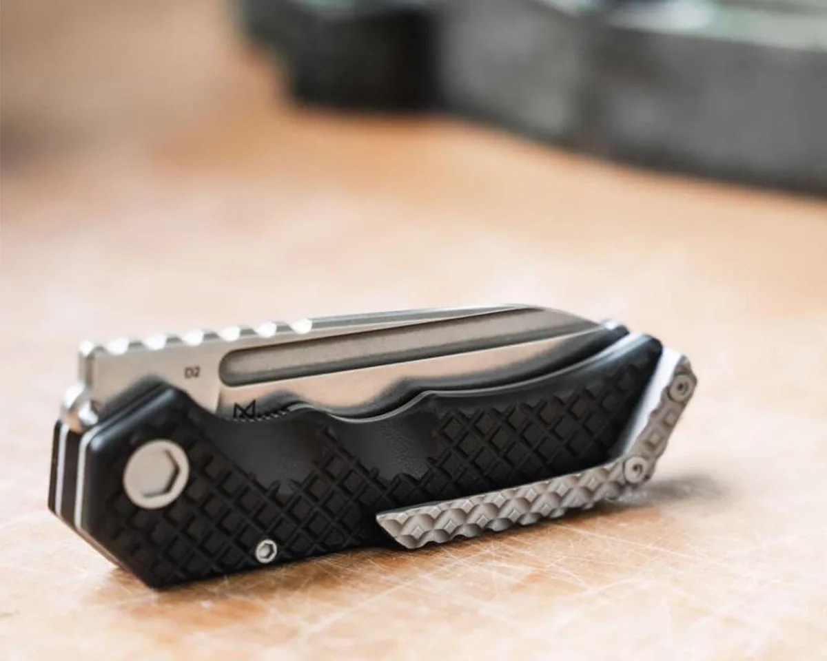Böker Plus Hermod Folder closed on countertop