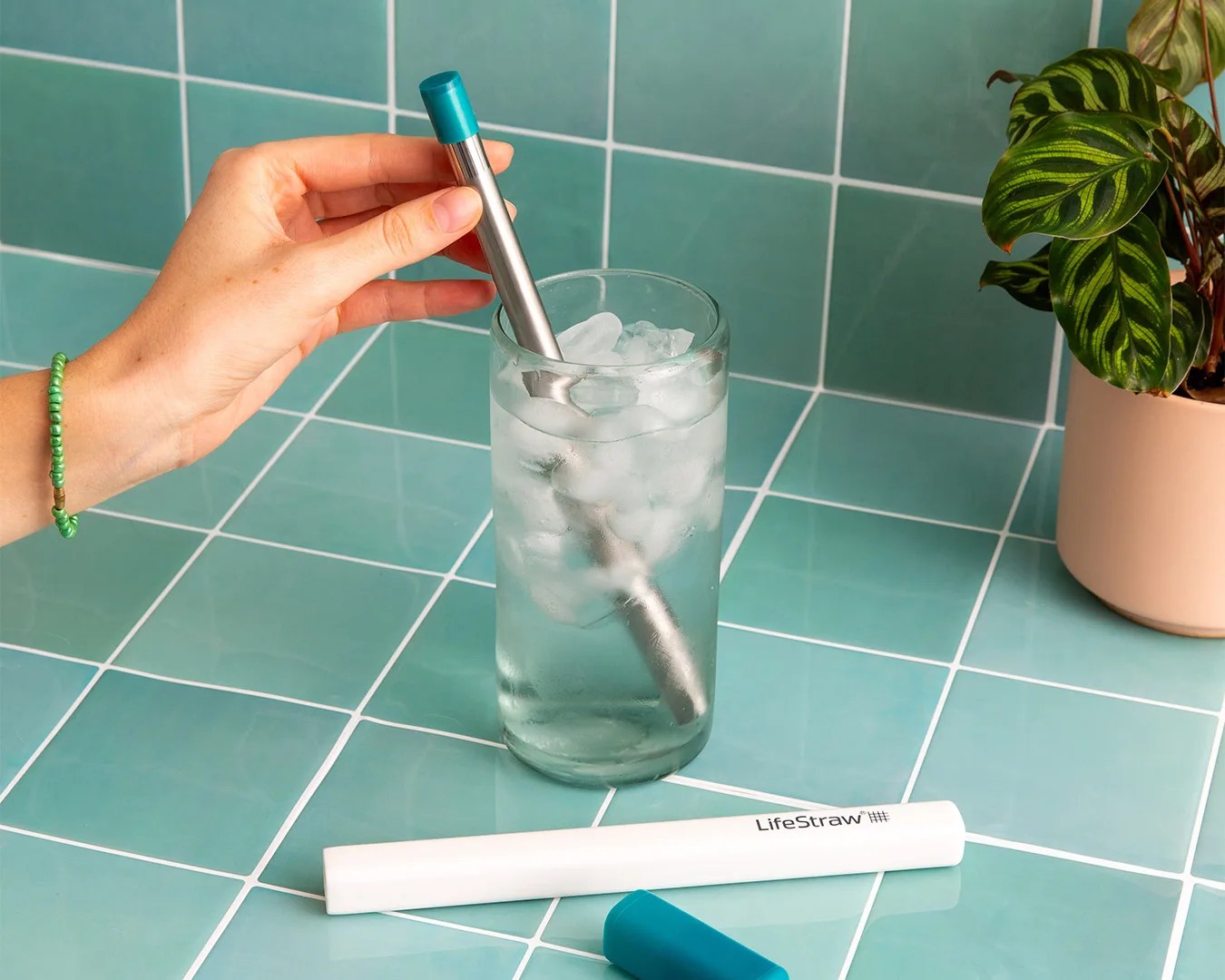 LifeStraw Sip in a cup of water with ice