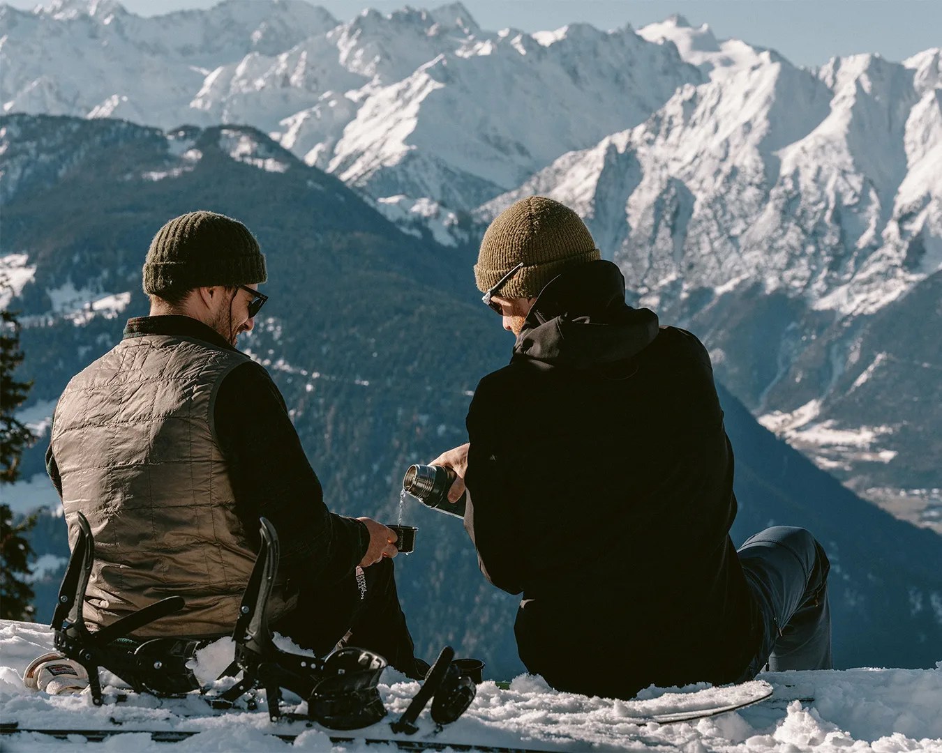 two friends enjoying No Normal Coffee