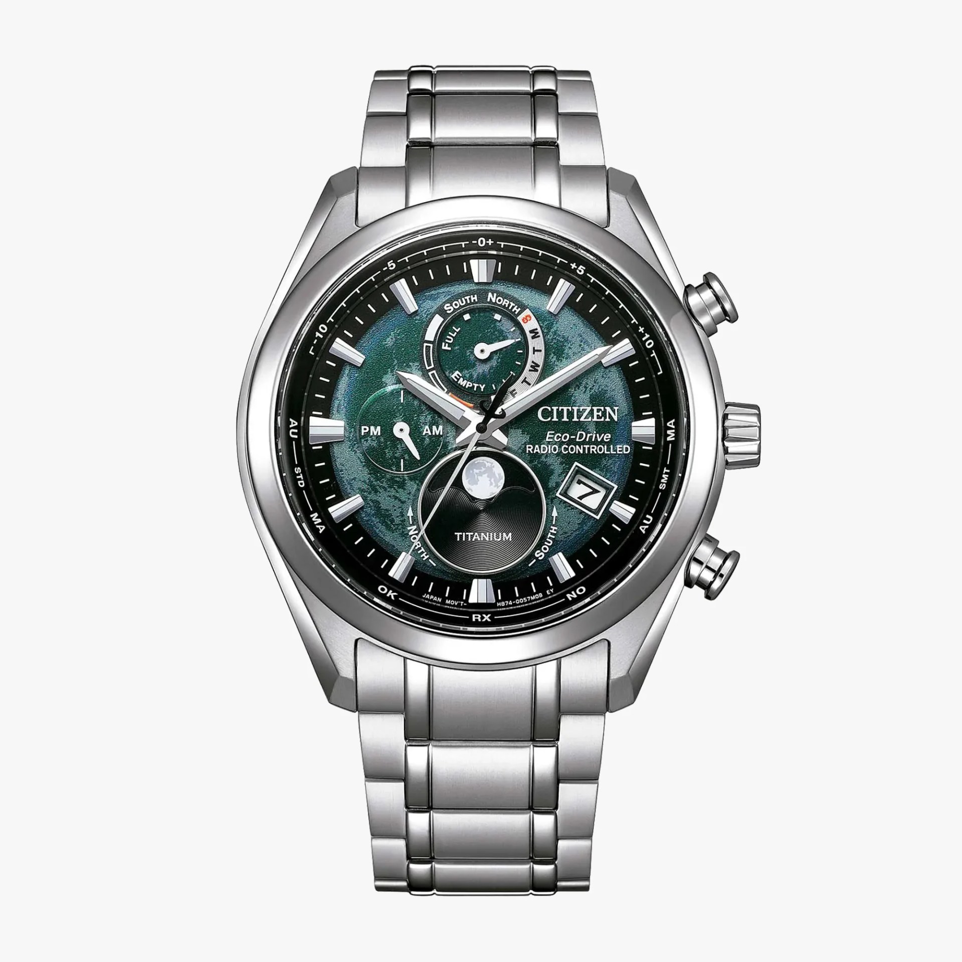 Citizen Tsuki-yomi A-T watch with green dial