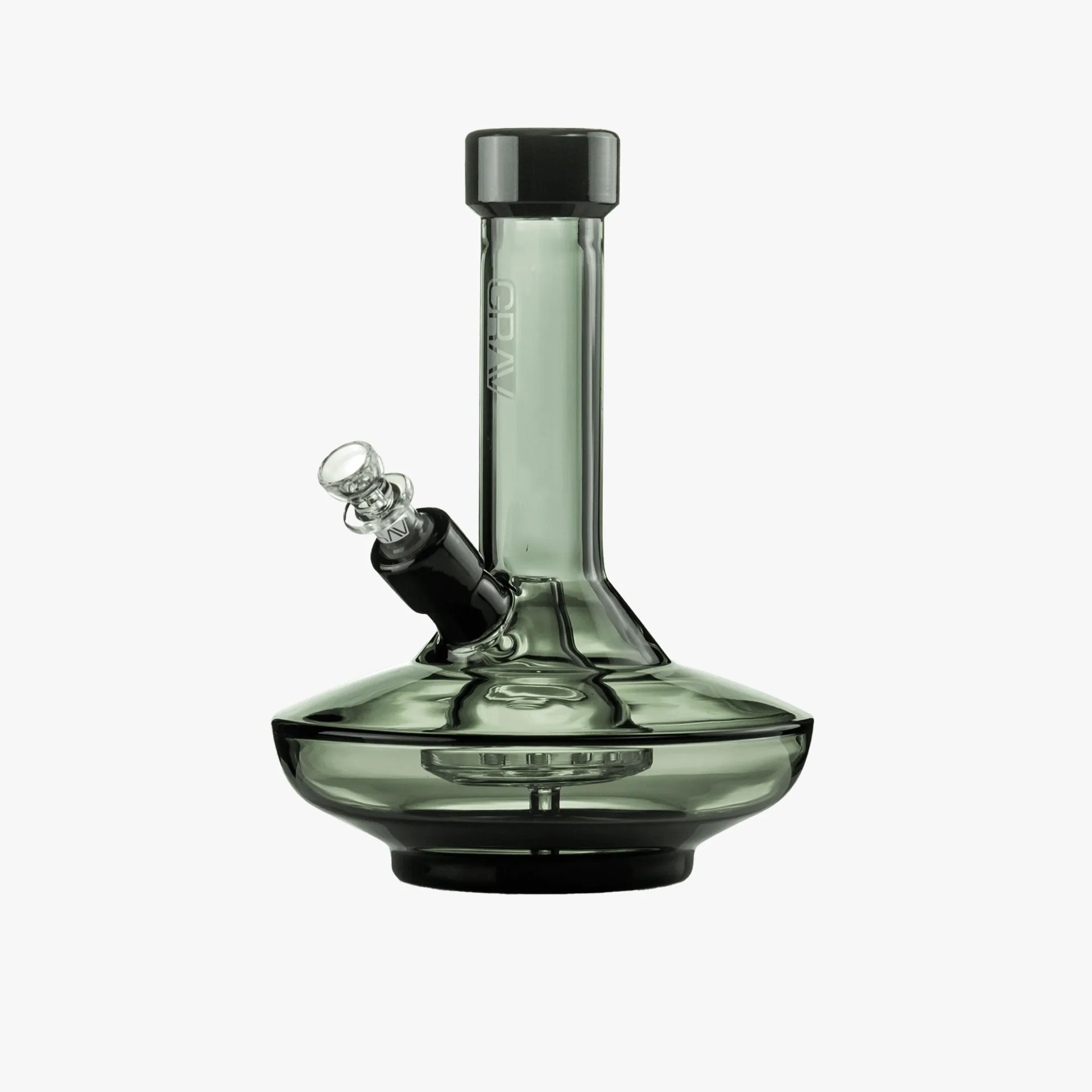 Grav Small Wide Base Water Pipe on gray background