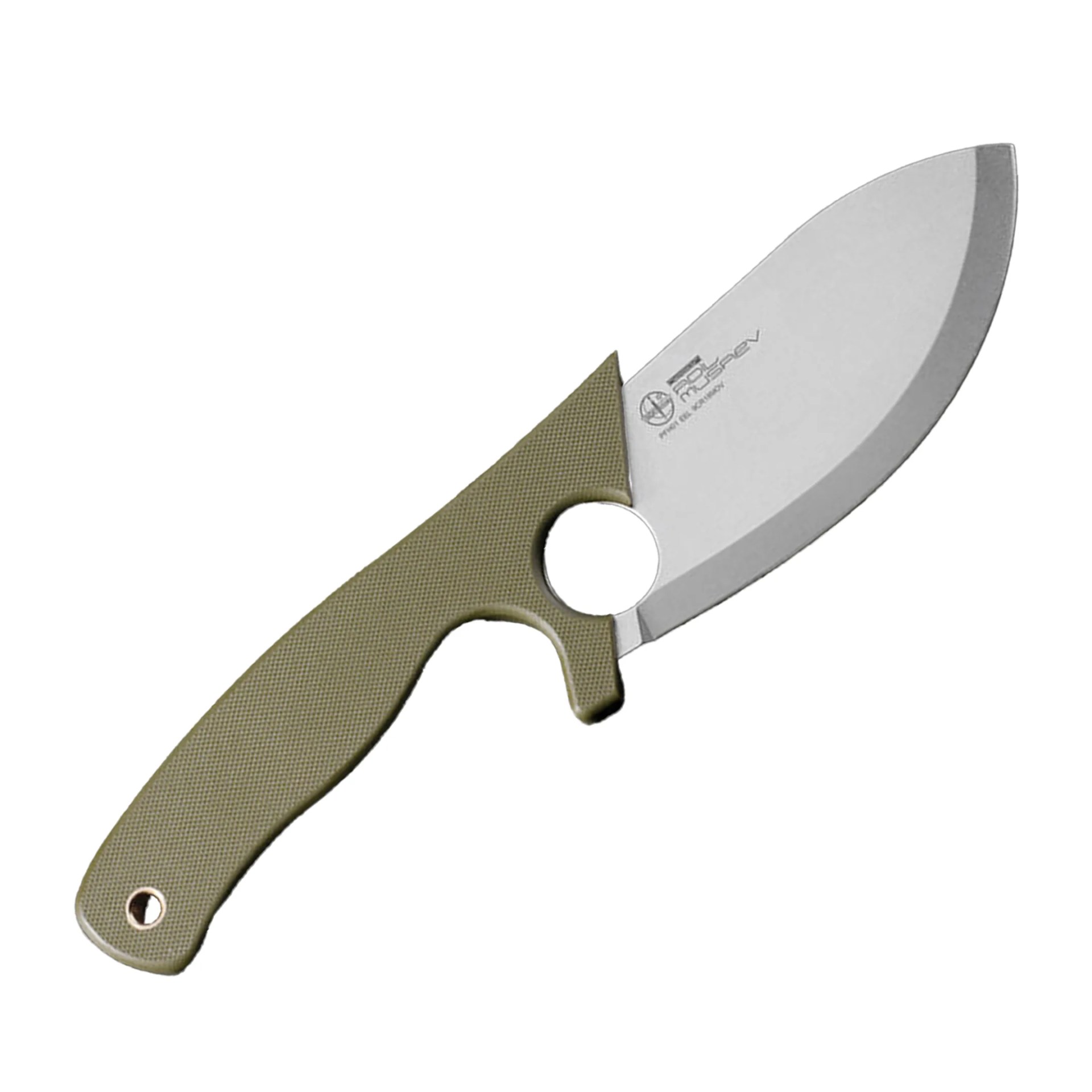 Petrified Fish PFH01 EEL knife on white background