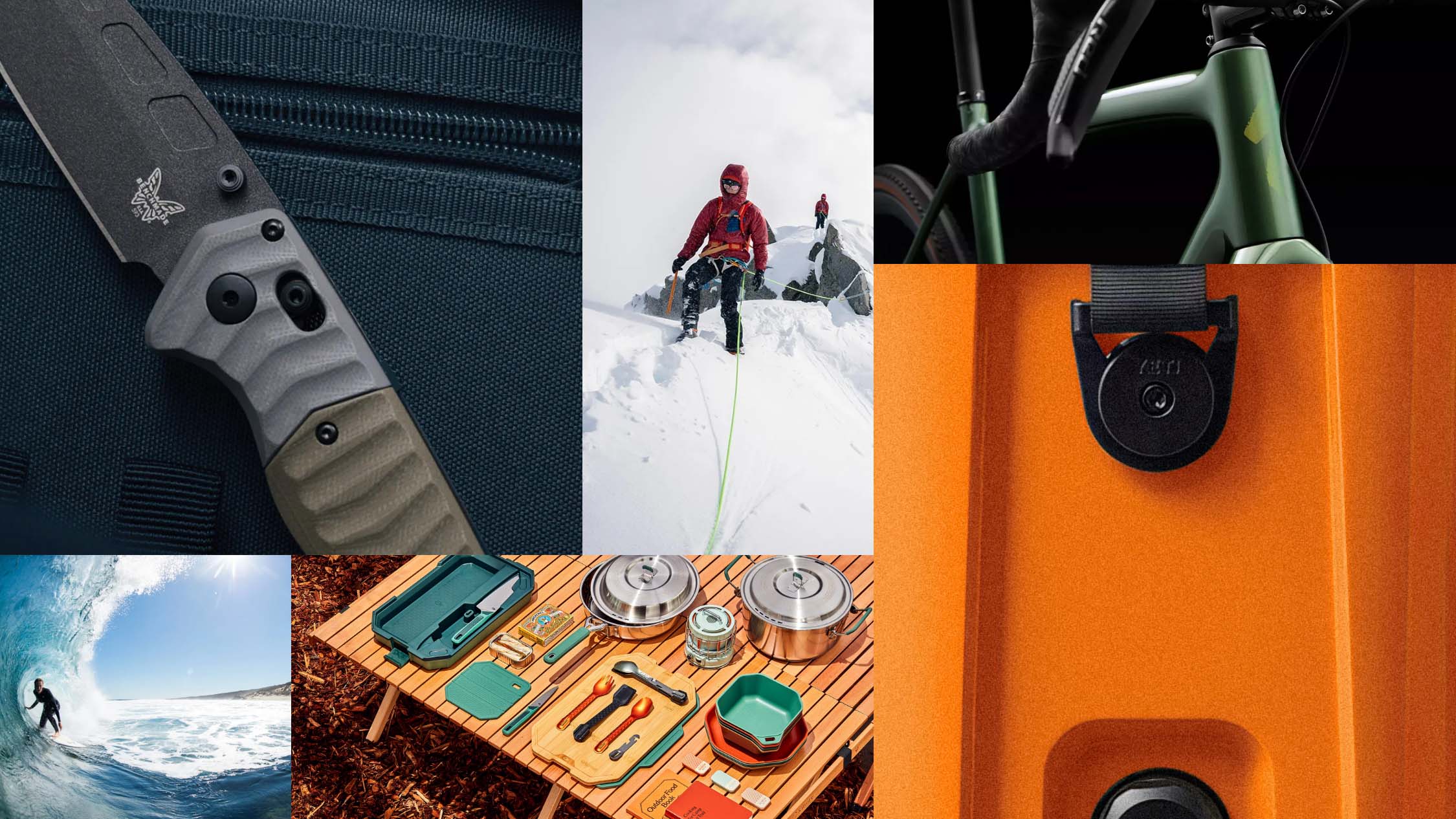 collage of outdoor releases
