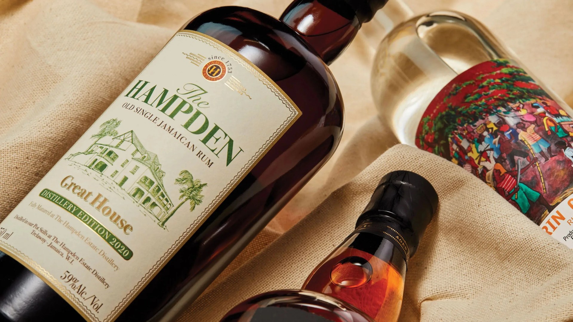 rum bottles