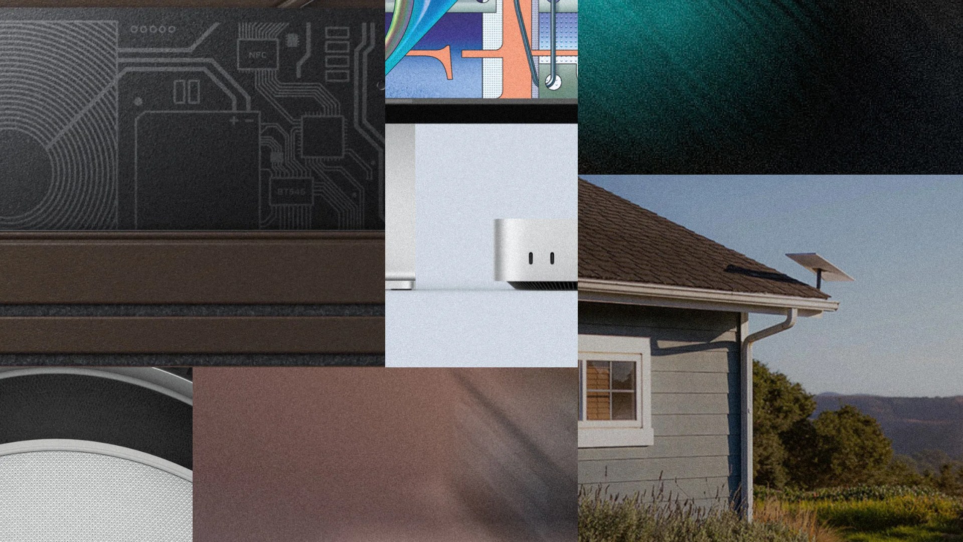 collage of tech products