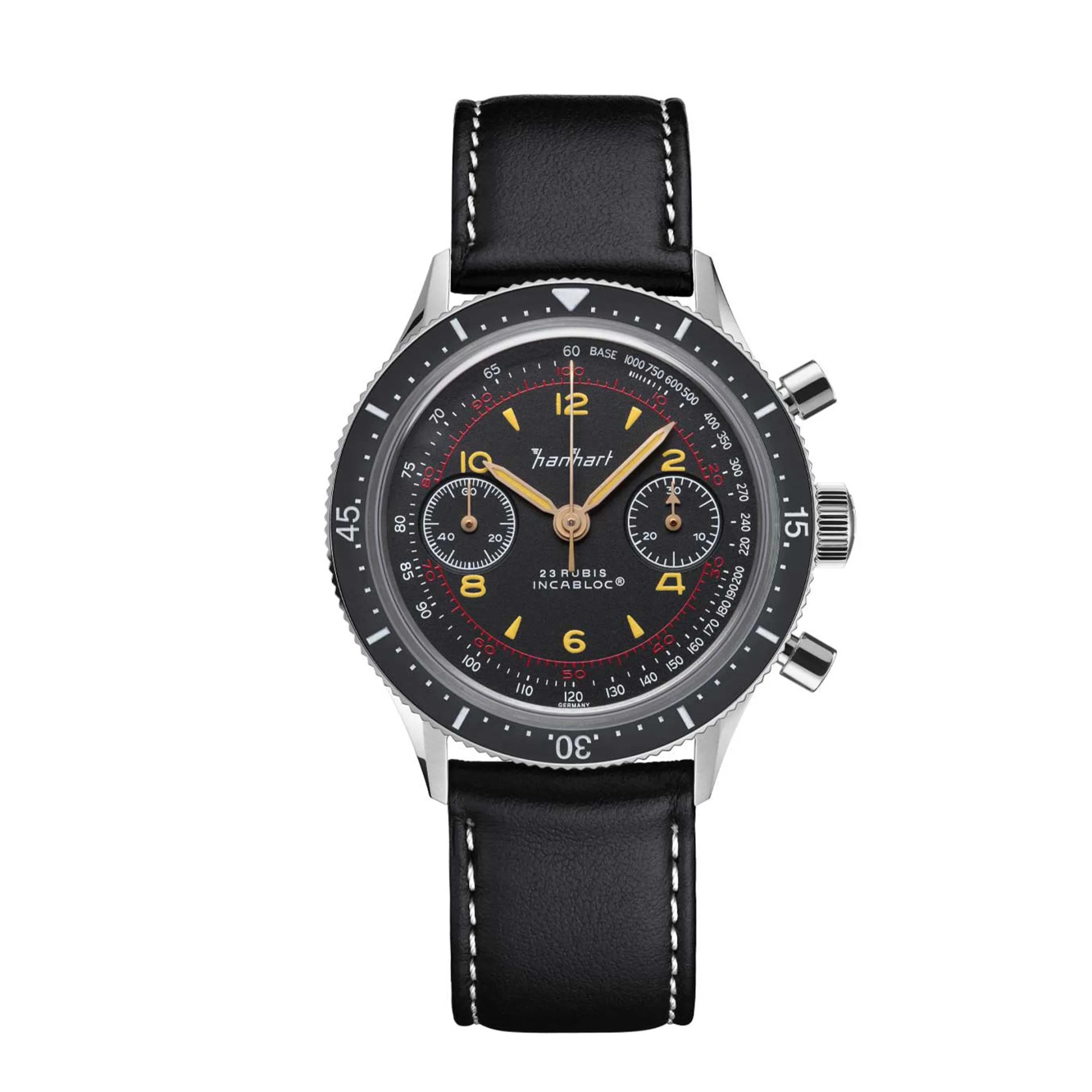 a hanhart pilot chronograph watch