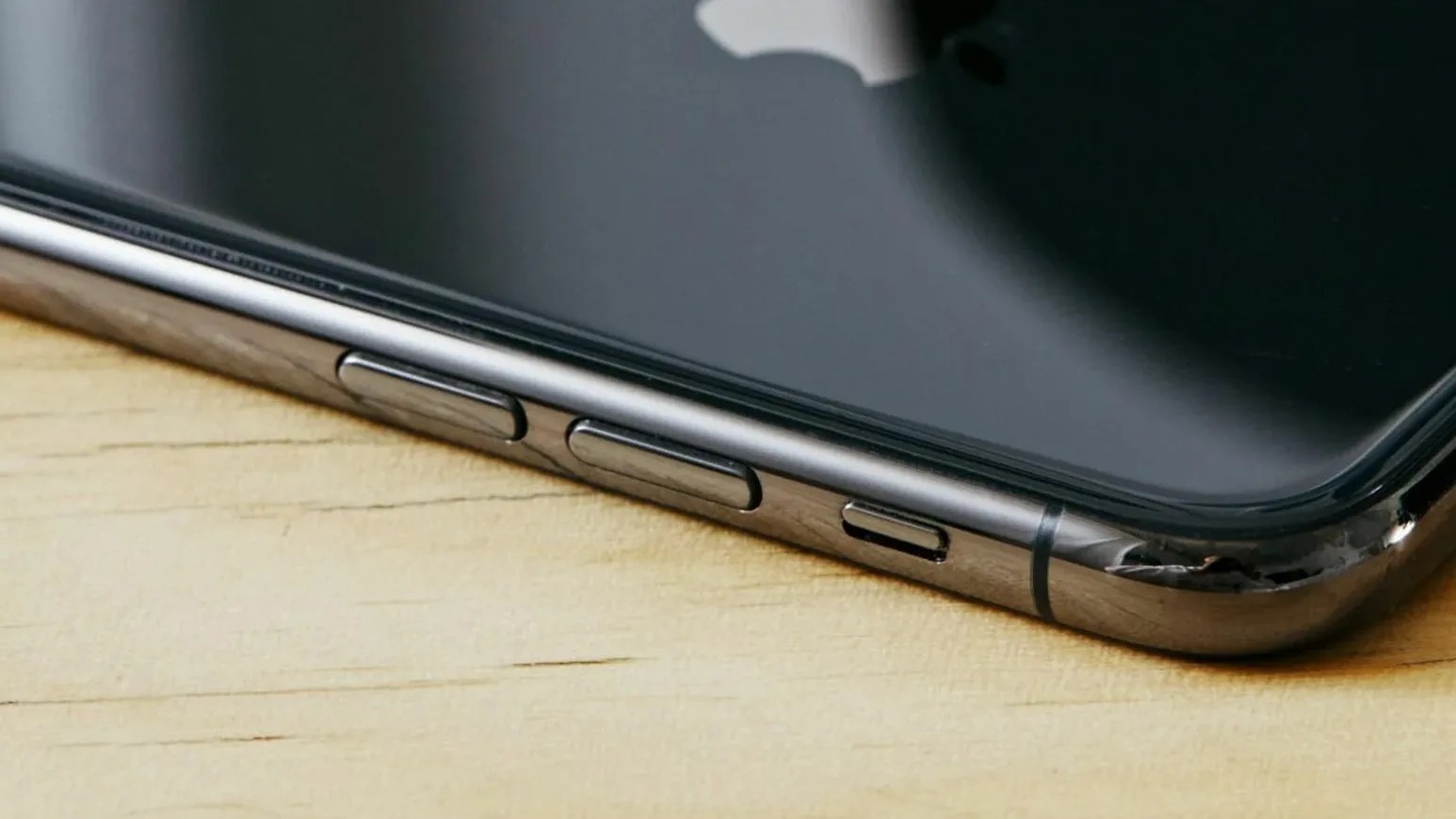side of apple iphone