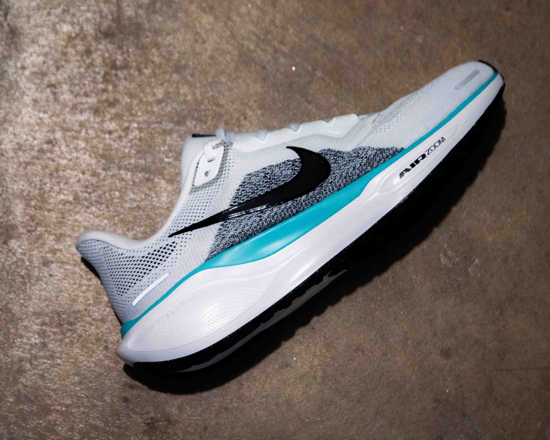 side of nike running shoe