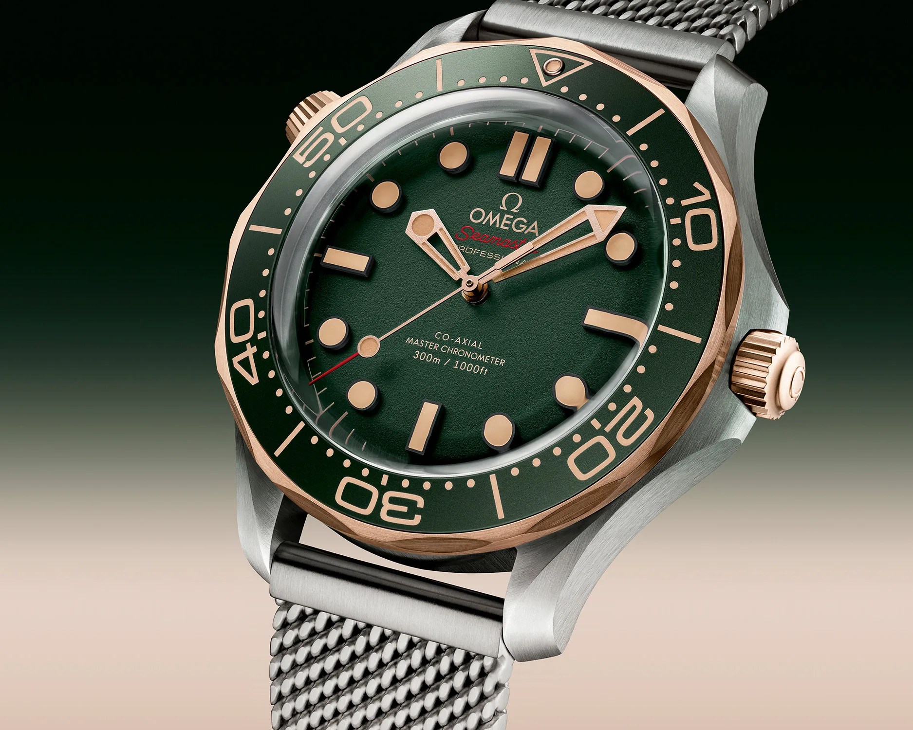 a closeup of an omega seamaster dive watch
