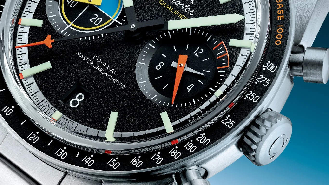 omega speedmaster watch dial closeup